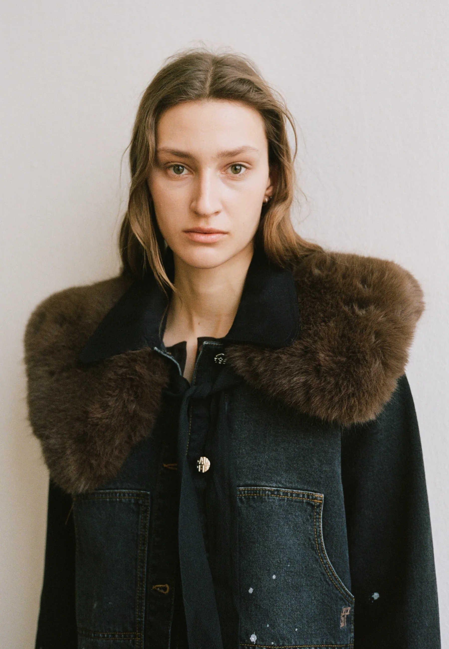 Lovina Faux Fur Kragen | Dark Brown