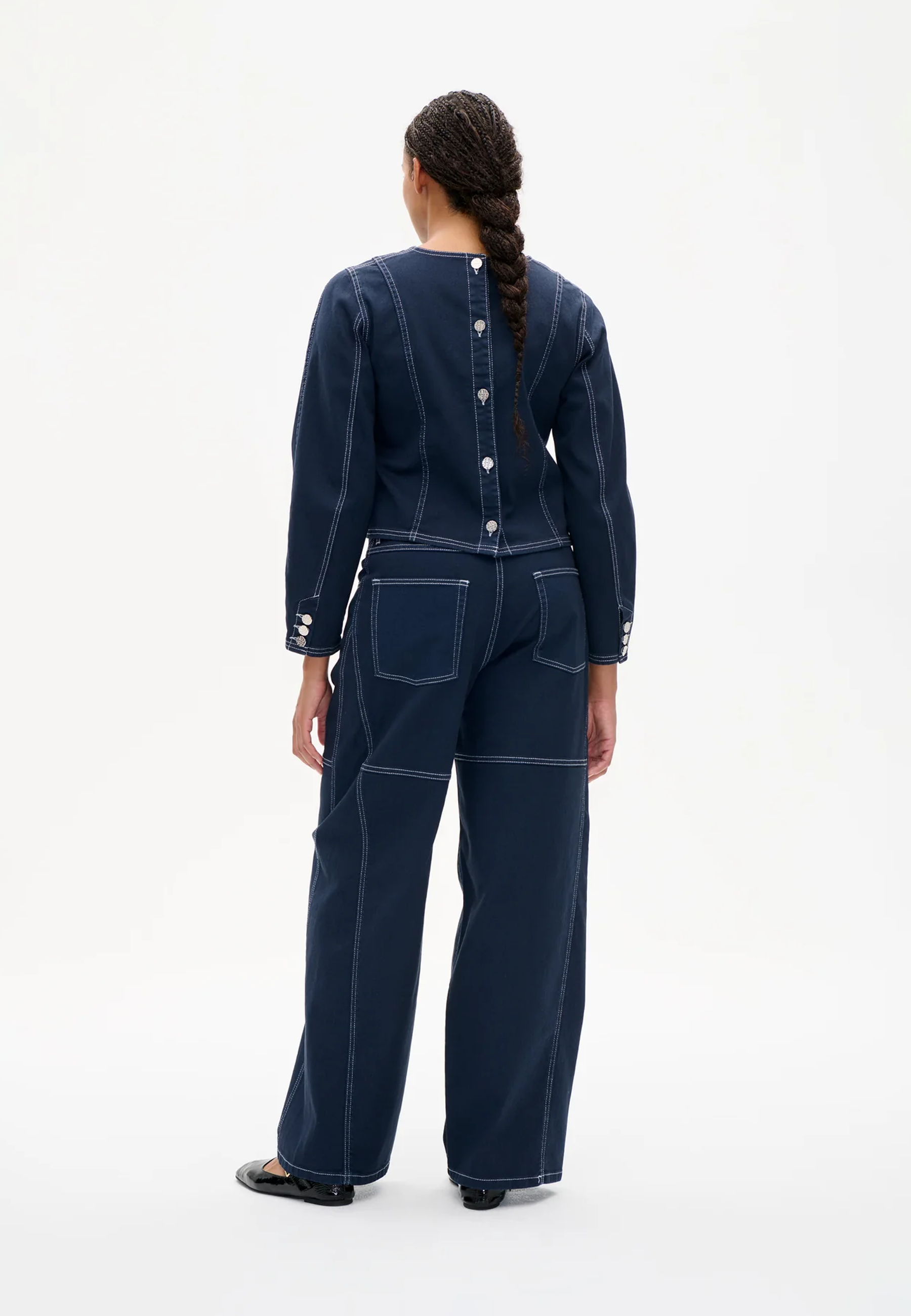 Madel Jeans Longsleeve | Total Eclipse Blue