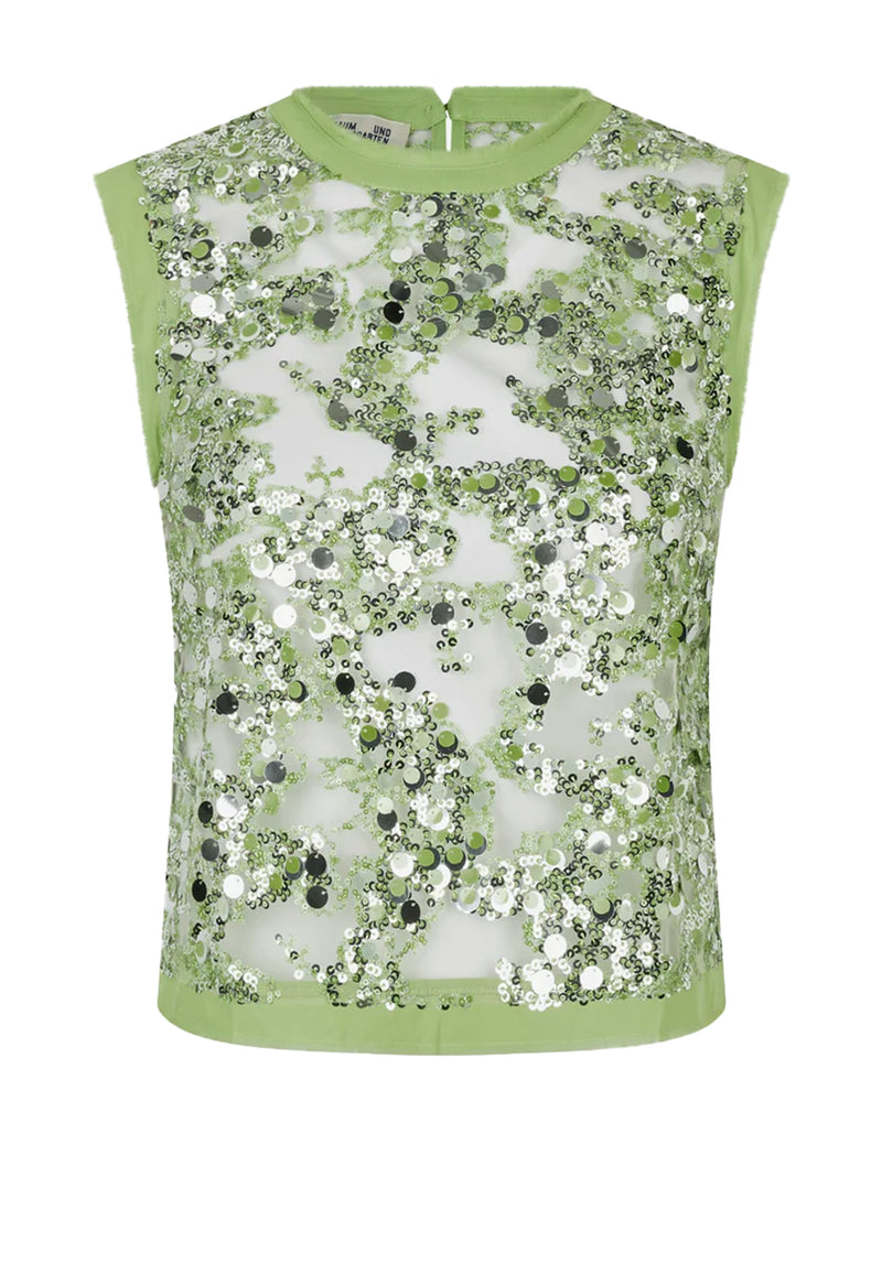 Manira Top | Herbal Garden Sequins