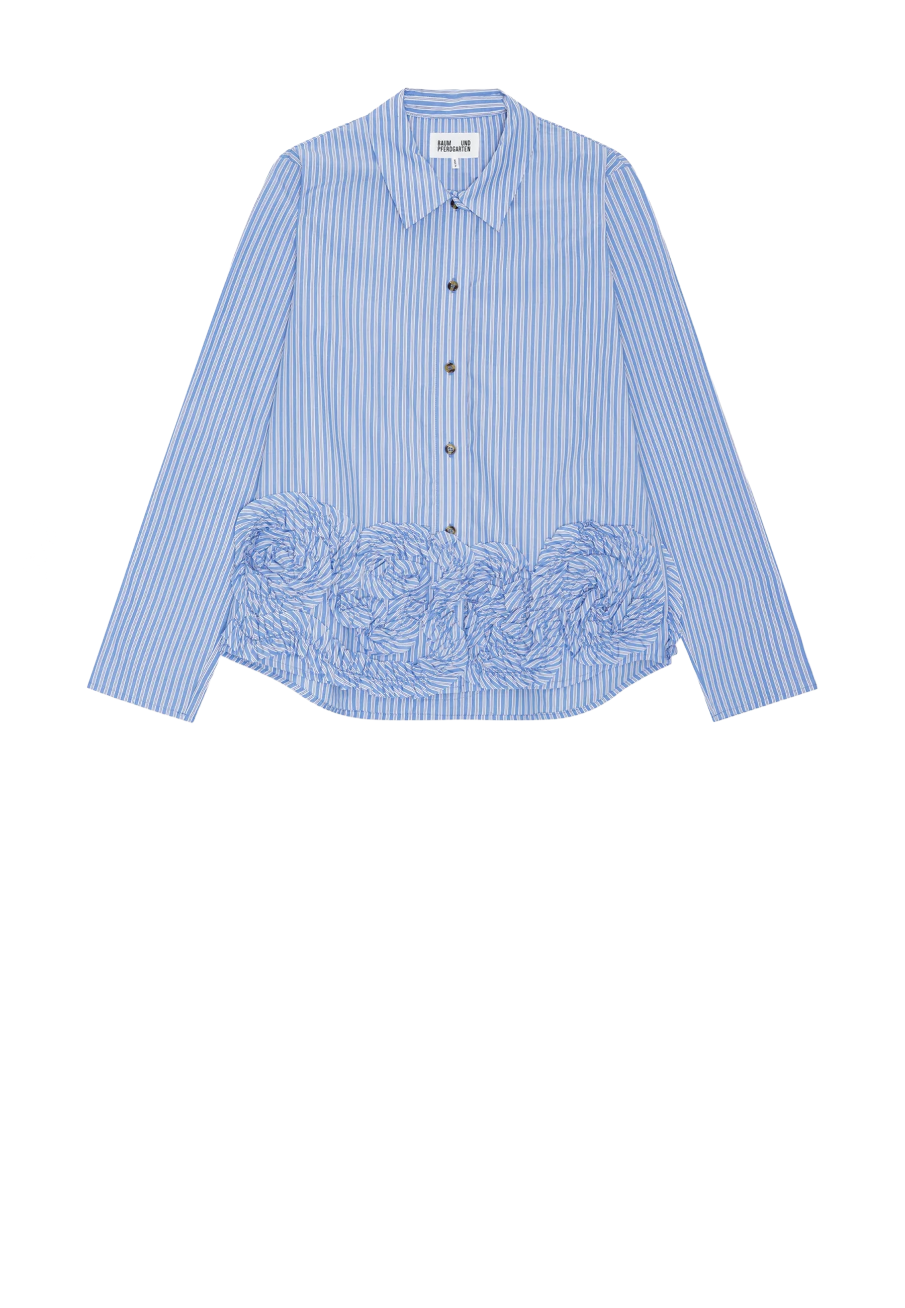 Mariel Bluse | Light Blue Stripe