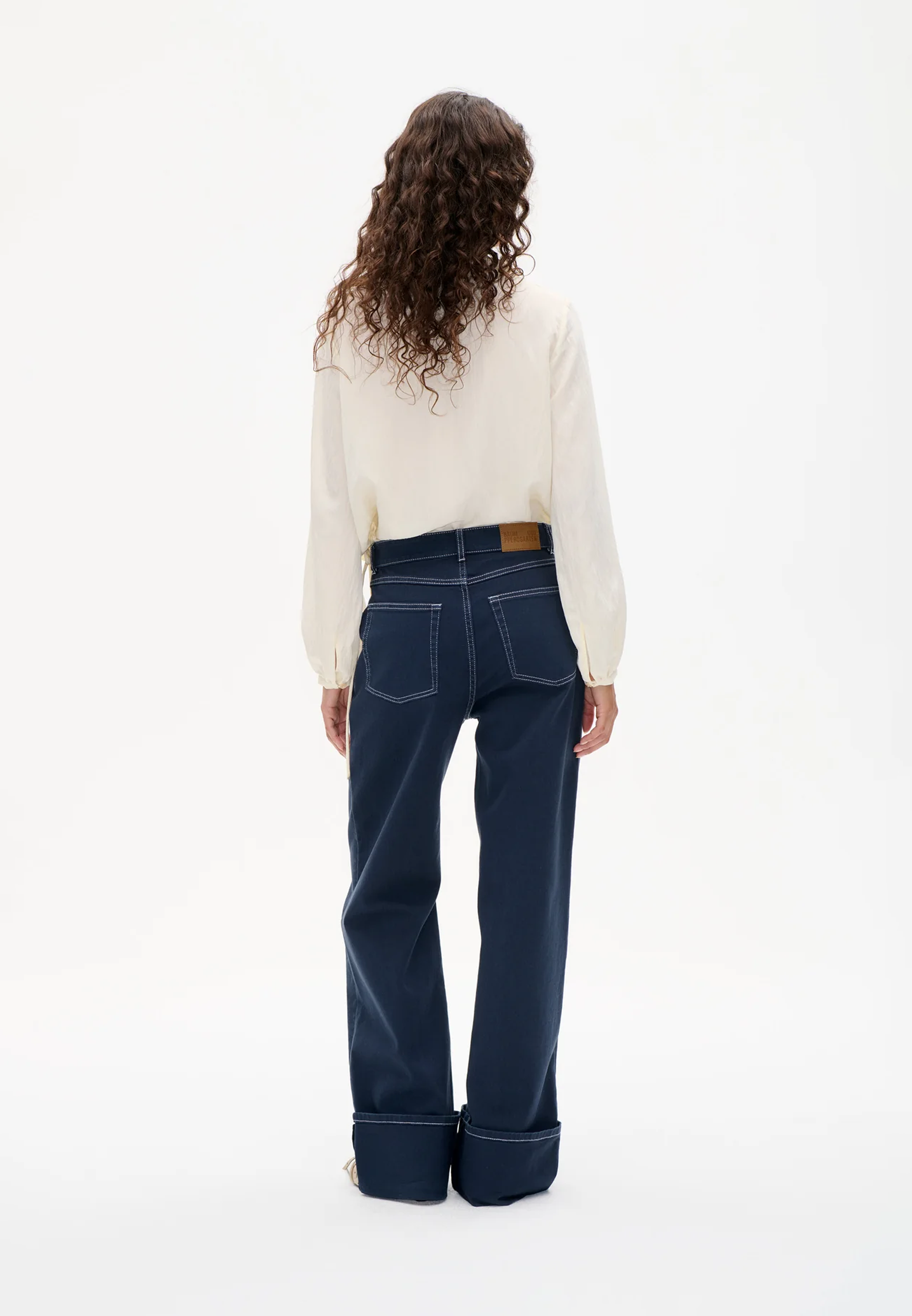 Netti Wide Leg Fit Jeans | Total Eclipse Blue
