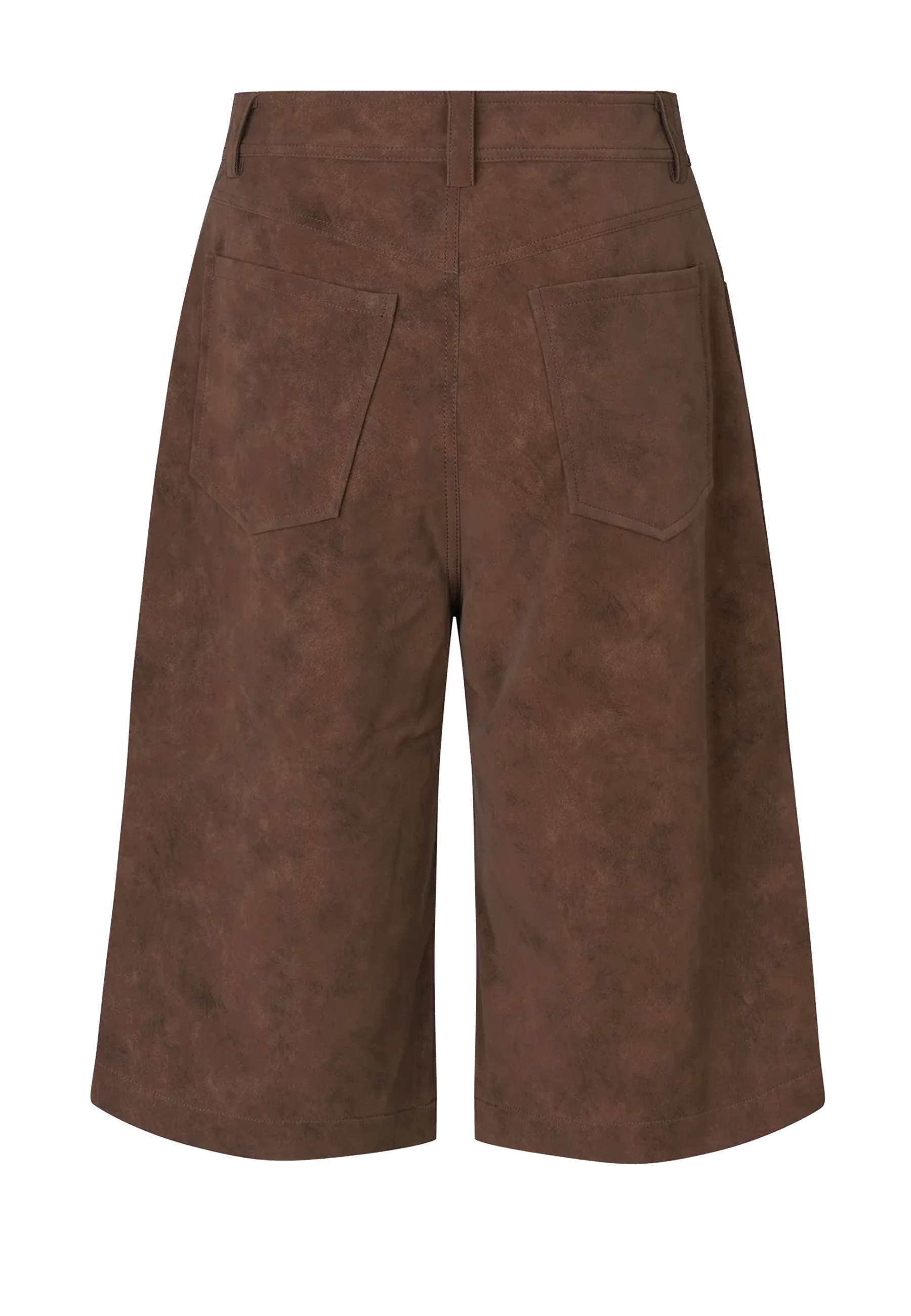 Numi Faux Lederbermuda | Coffee Bean Brown