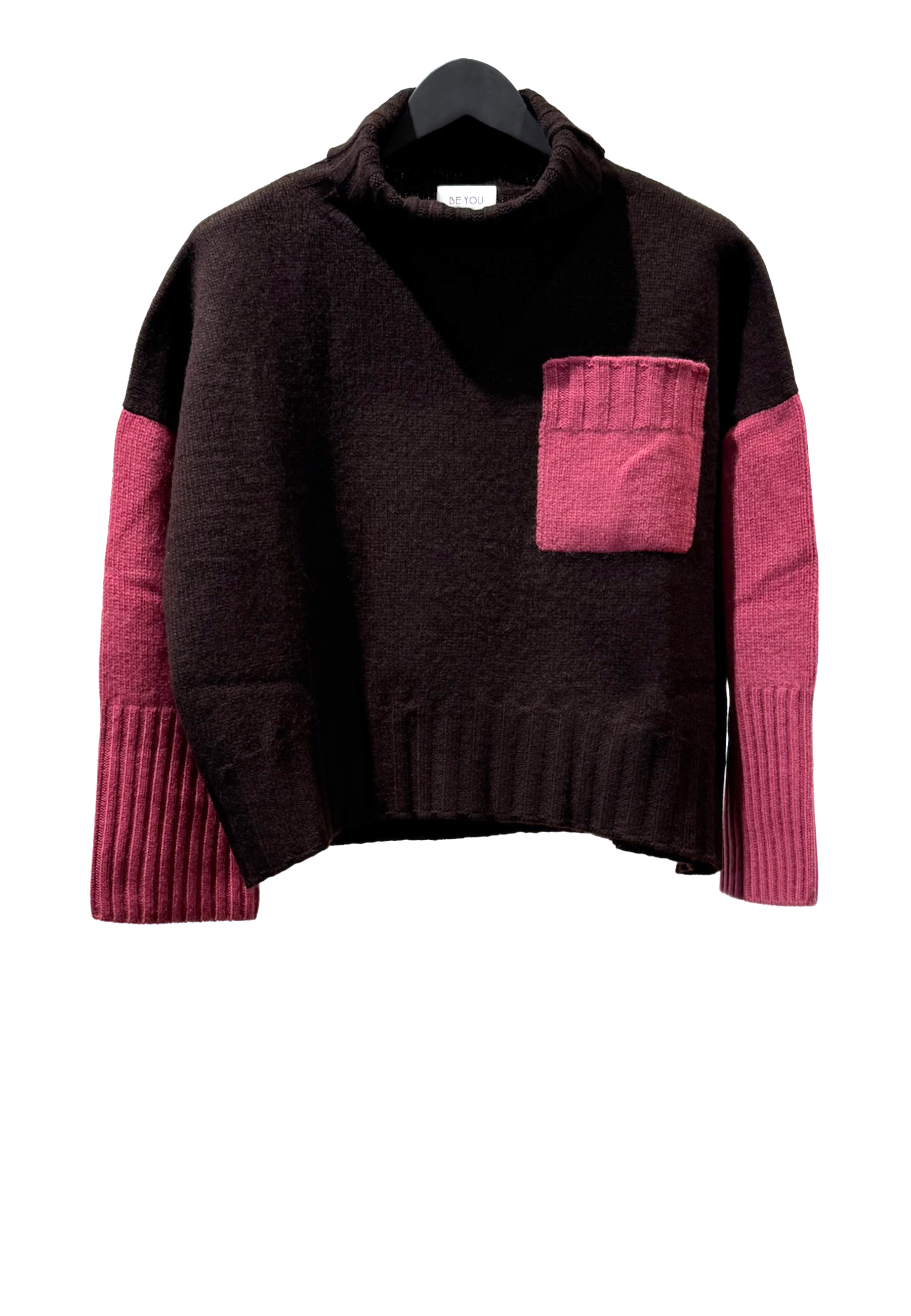CD4080 Rollkragen Pullover | Brown Rose Antique