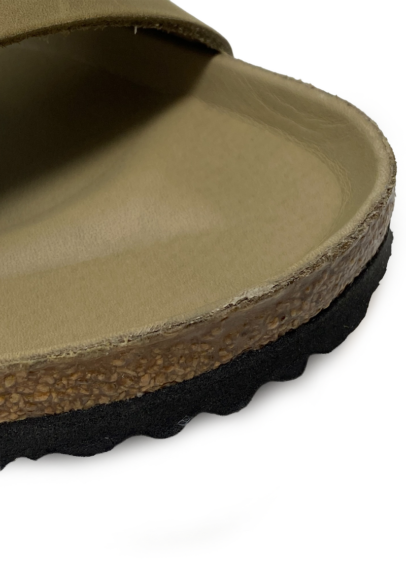 Arizona Big Buckle Pantolette | Tabacco Brown Oiled