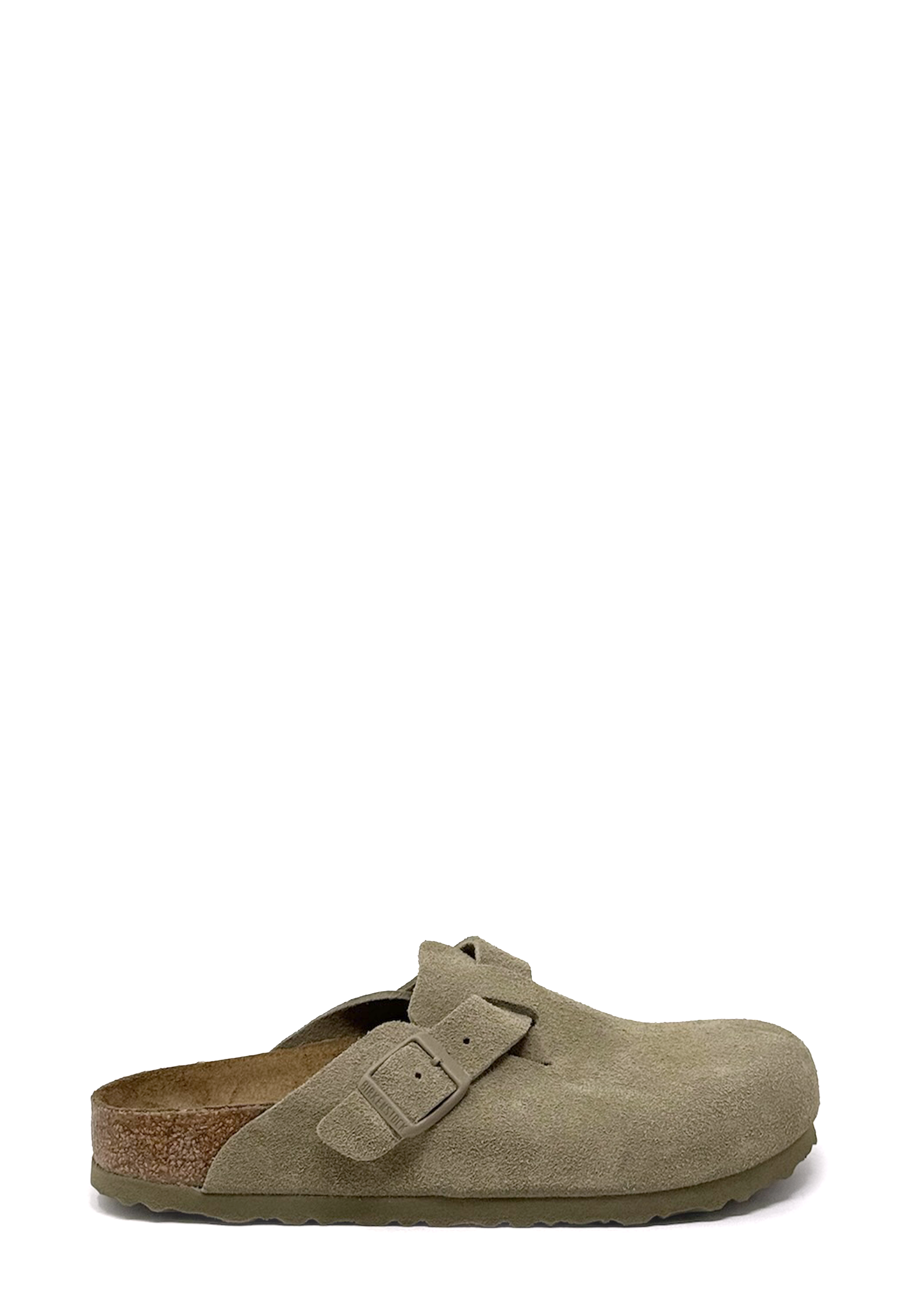 Boston Clog | Faded Khaki Suede