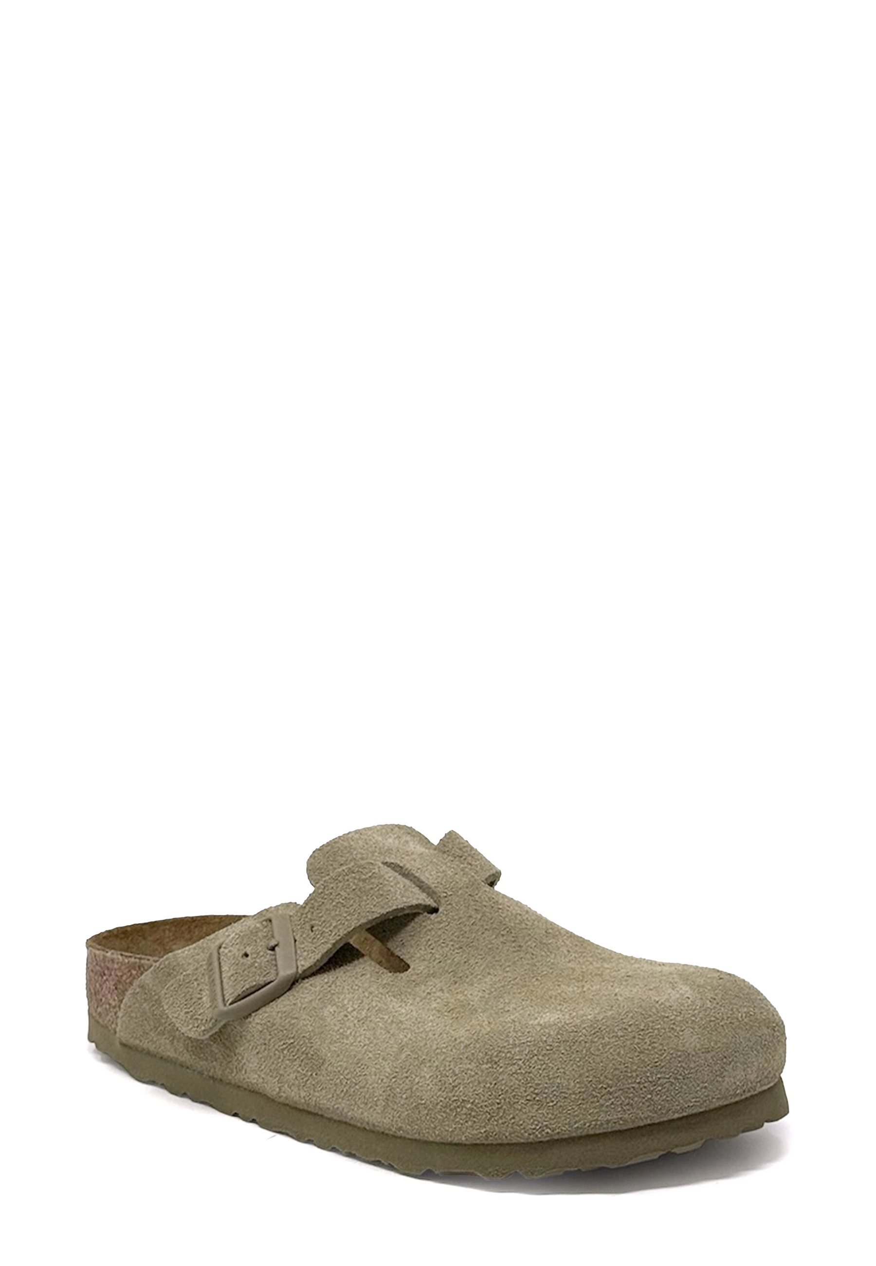 Boston Clog | Faded Khaki Suede