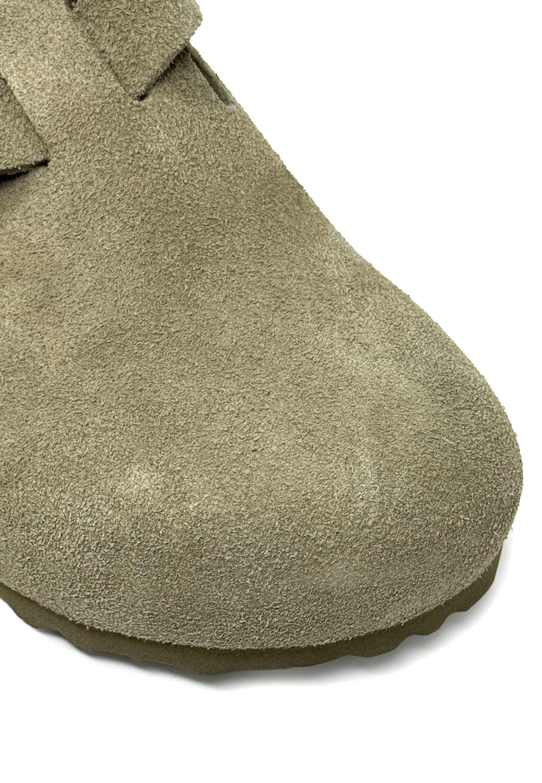 Boston Clog | Faded Khaki Suede