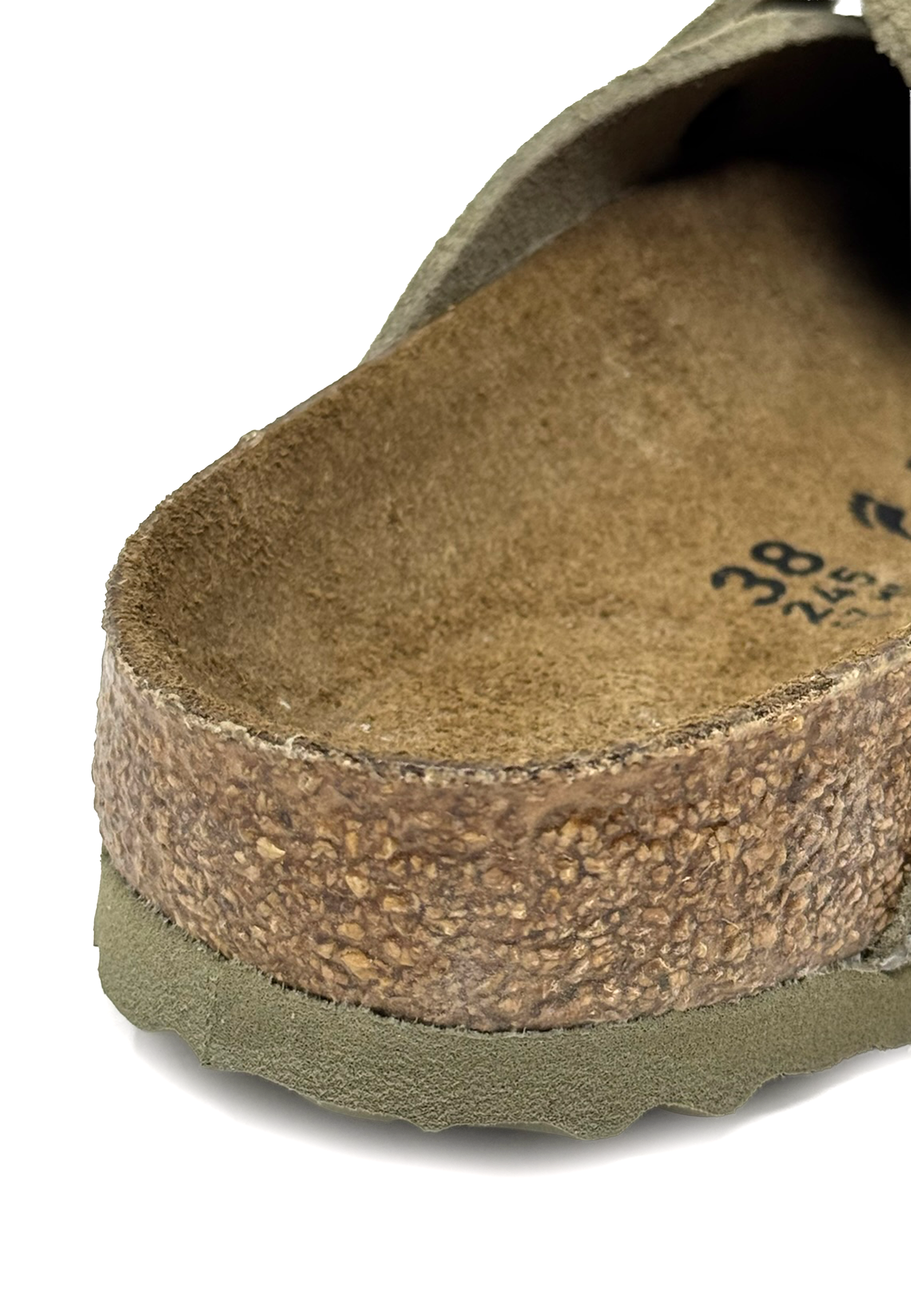 Boston Clog | Faded Khaki Suede