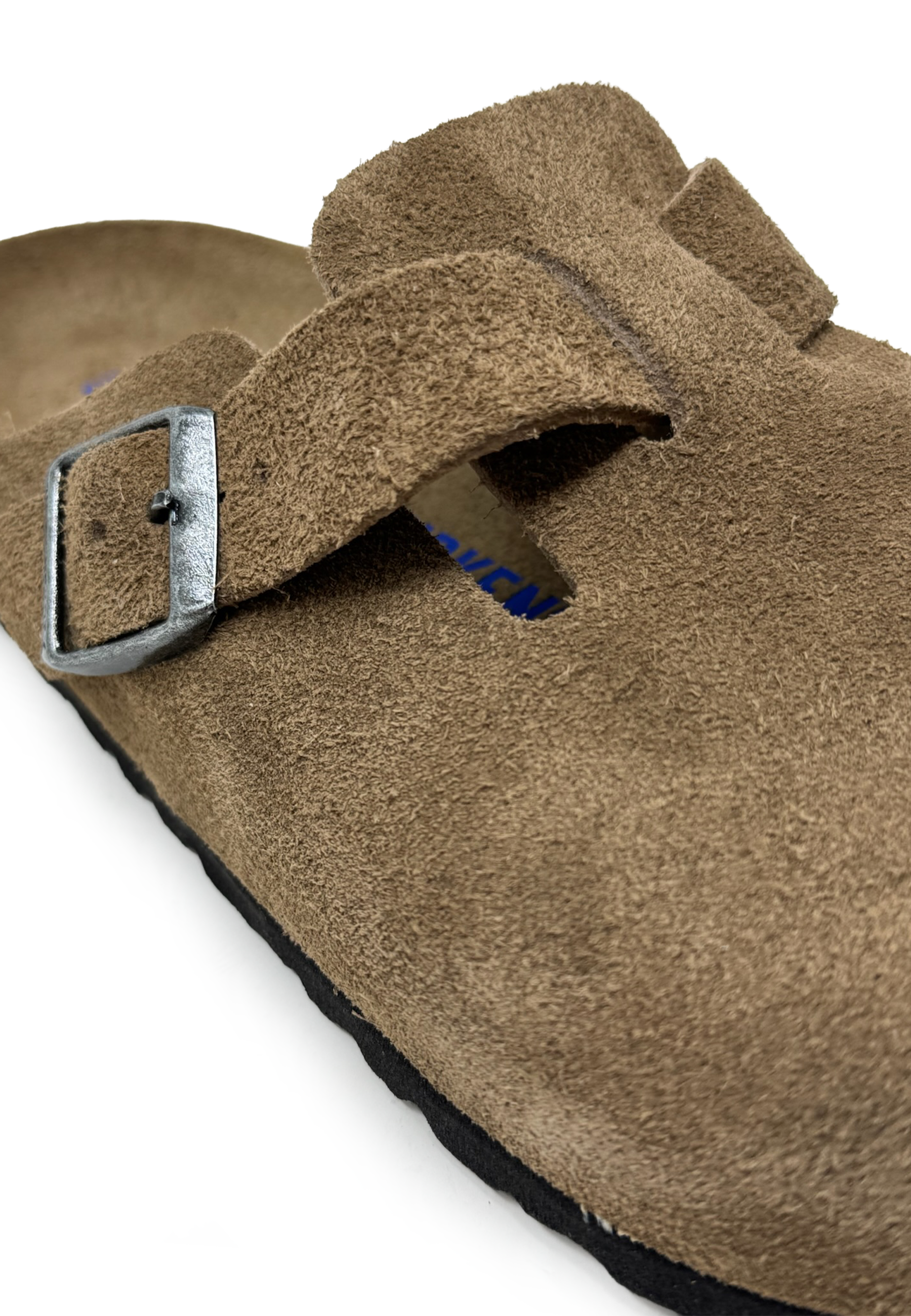 Boston Soft Footbed Clog | Dark Tea Suede