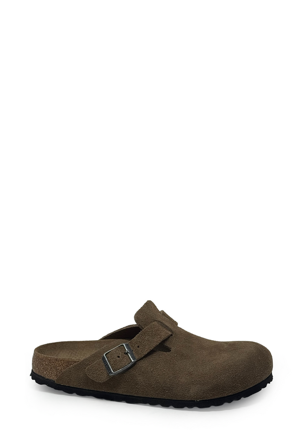 Boston Soft Footbed Clog | Dark Tea Suede