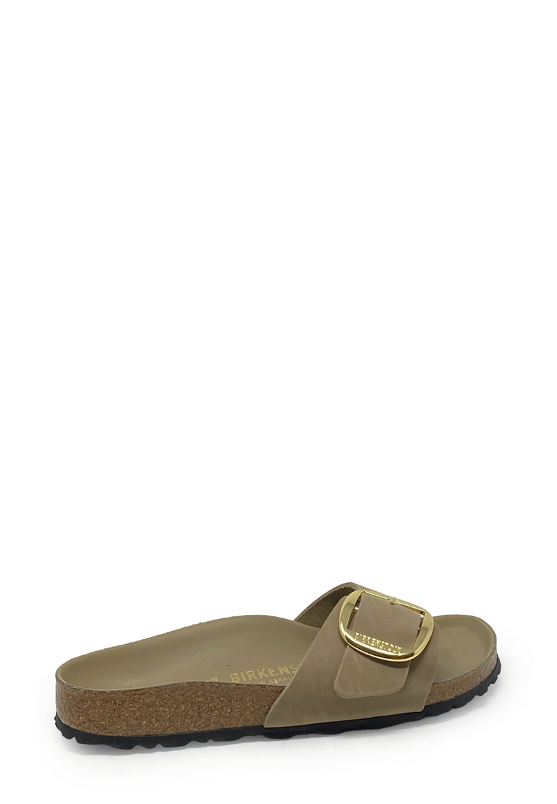 Madrid Big Buckle Pantolette | Tabacco Brown Oiled
