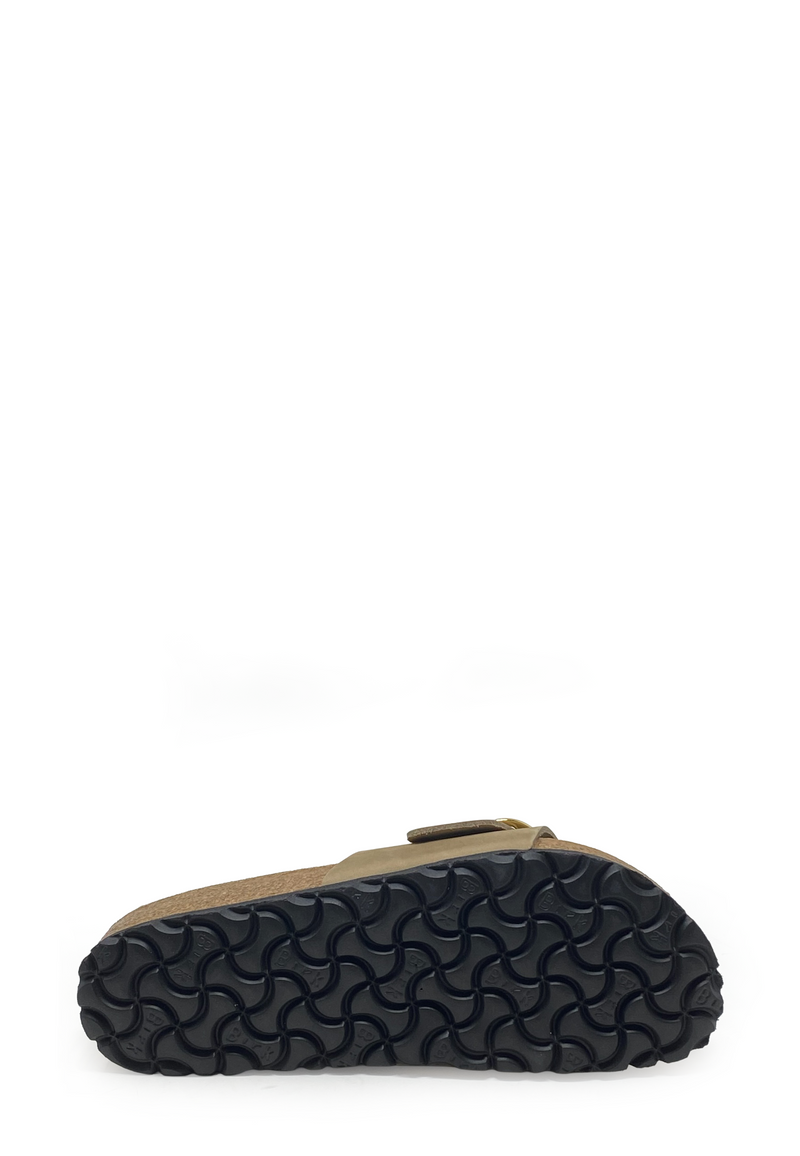 Madrid Big Buckle Pantolette | Tabacco Brown Oiled