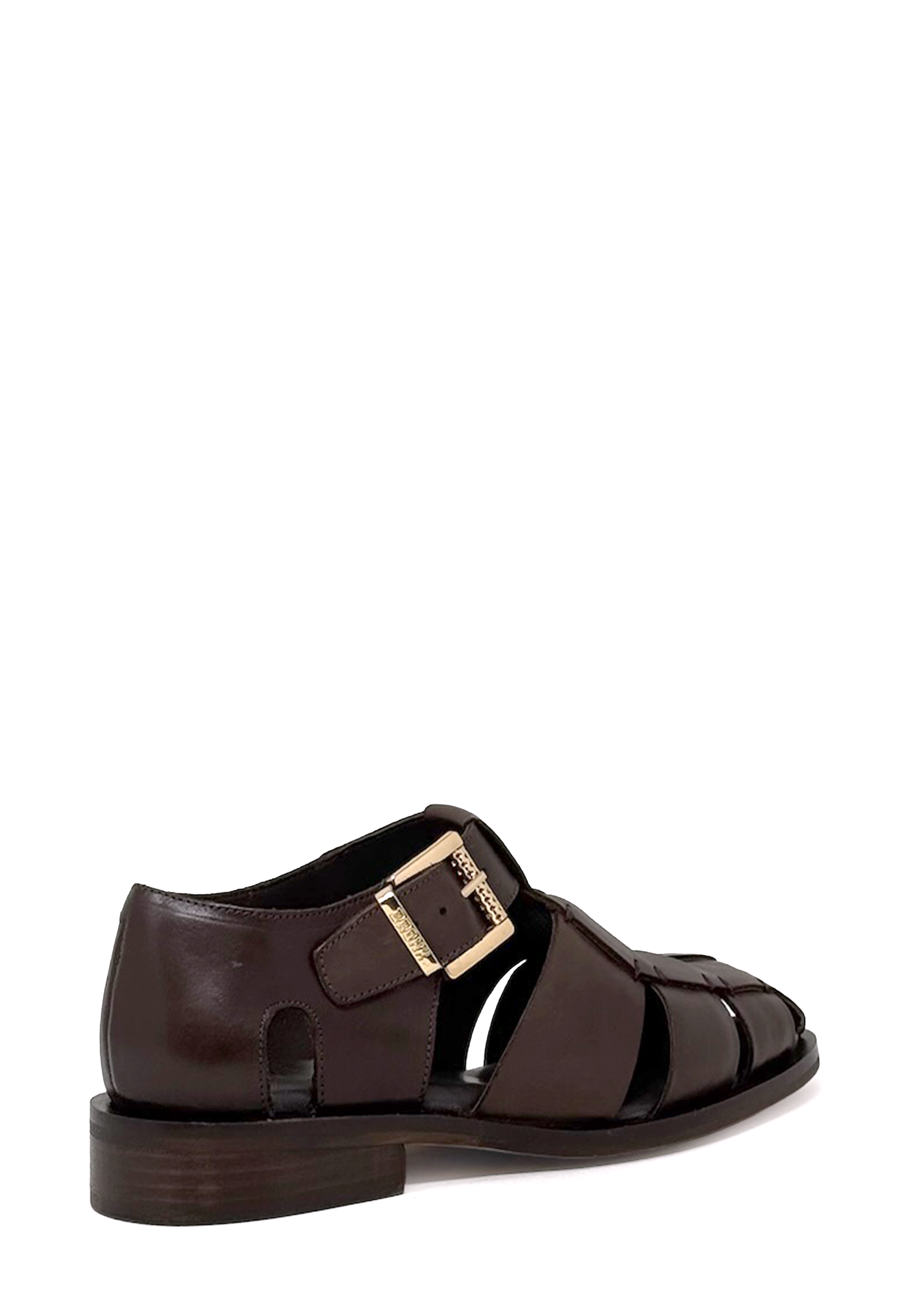Next-Wagon Fischersandale | Dark Brown