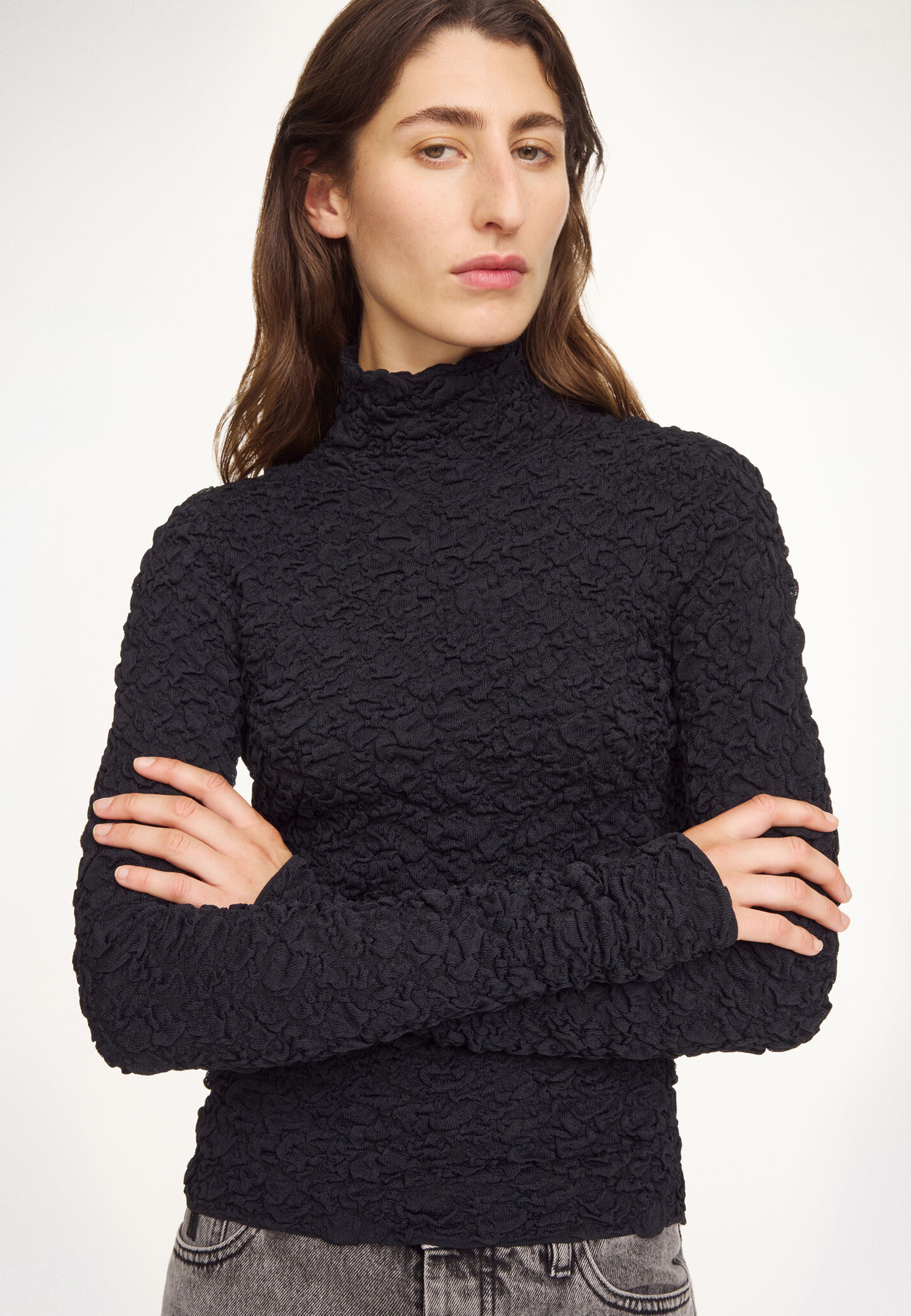 Aura Rollkragen Pullover | Black