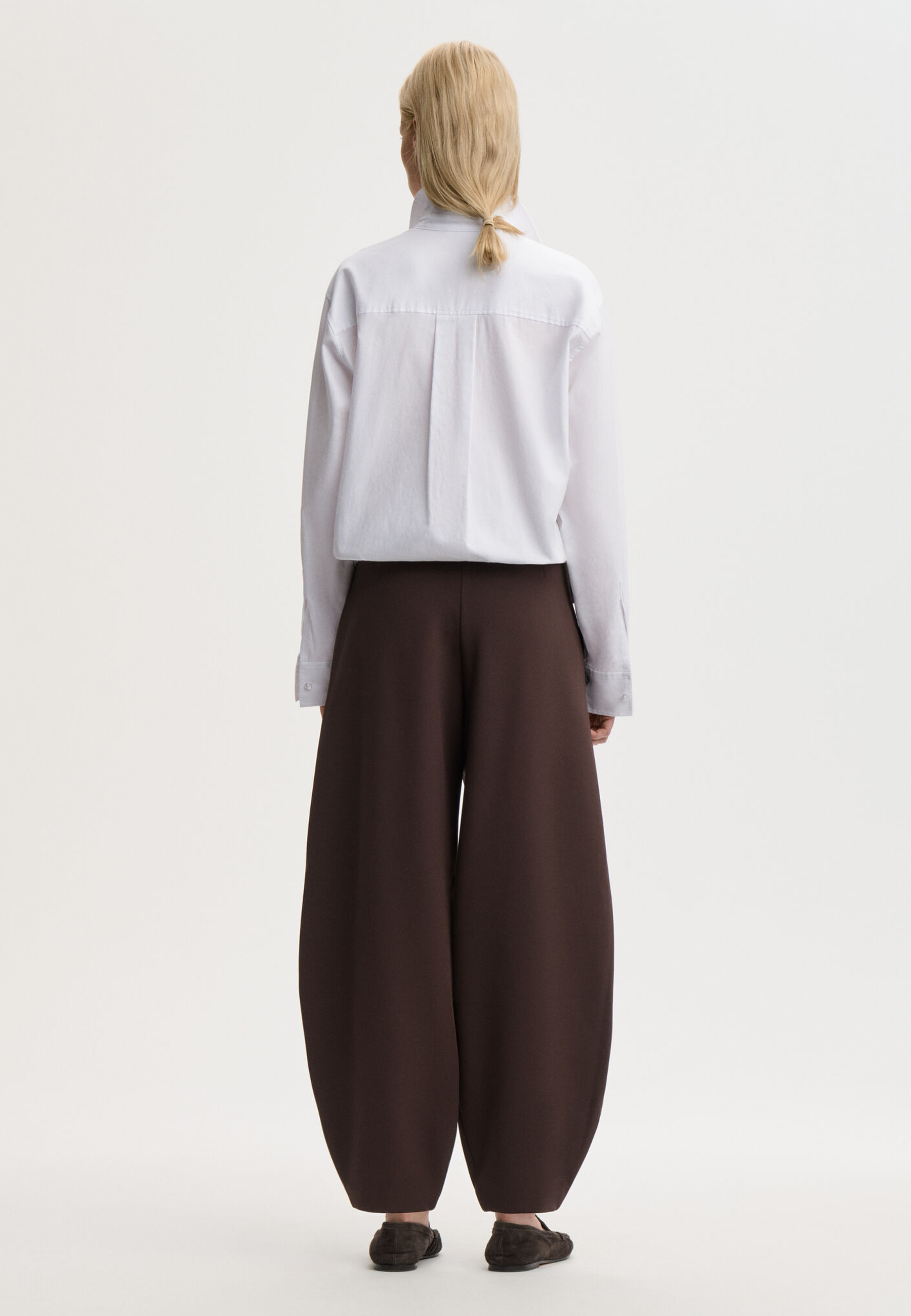 Carlien Barrel Fit Hose | Coffee Brown