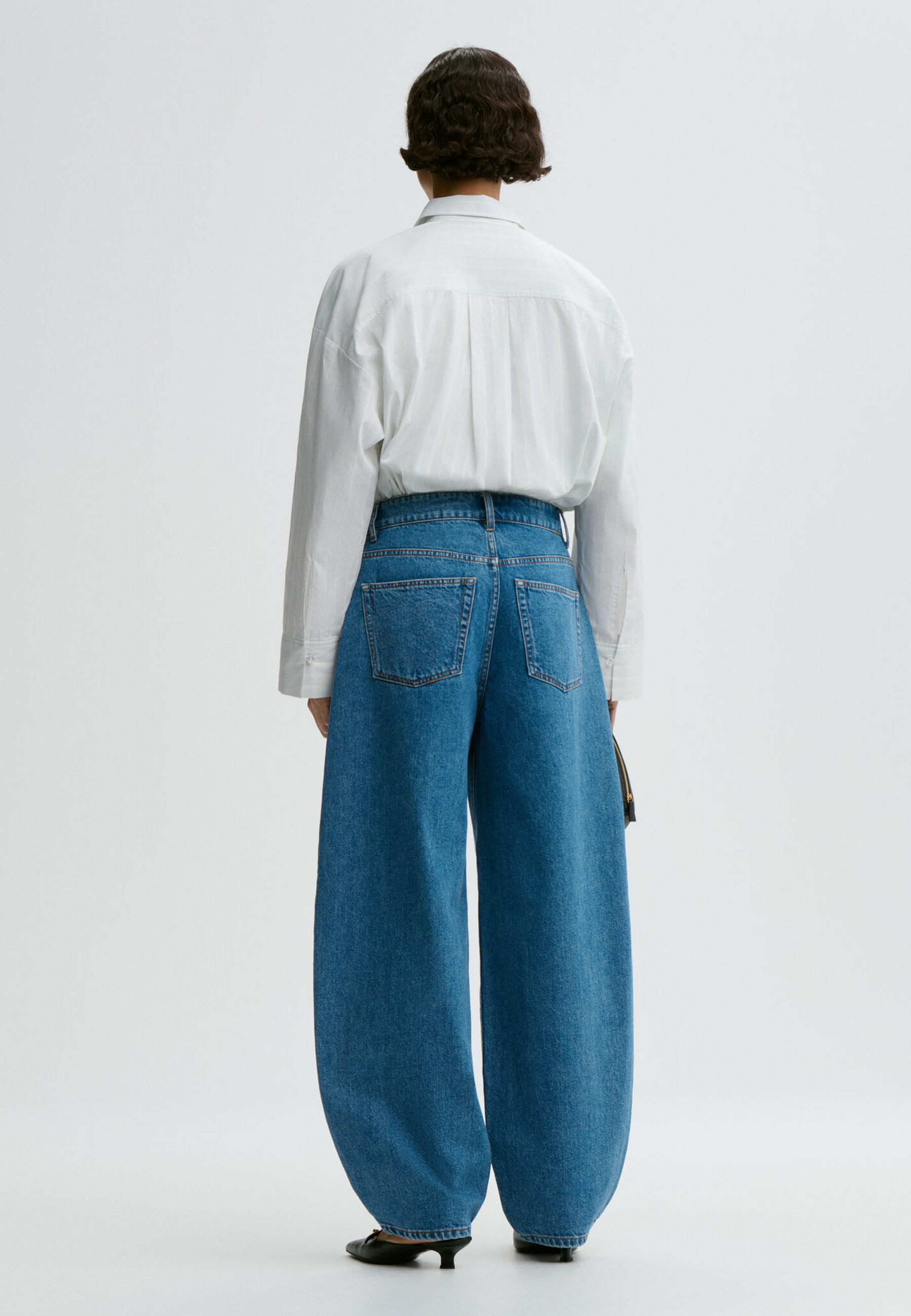 Dallas Barrel Fit Jeans | Mid Denim Blue