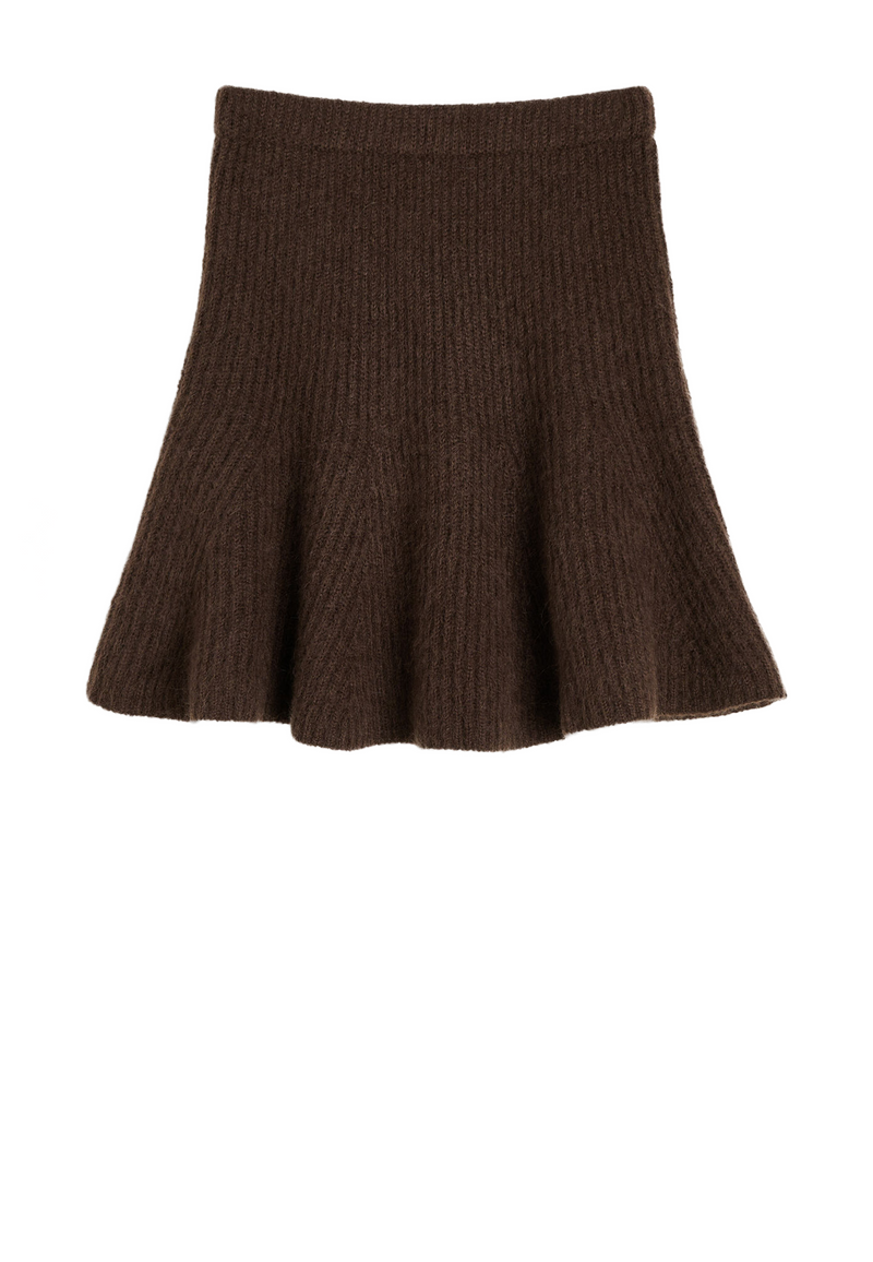 Dox Strick Minirock | Dark Mahogany