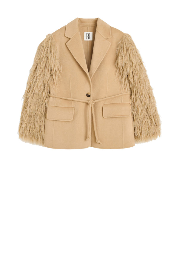 Manteau Fransenjacke | Dark Sand
