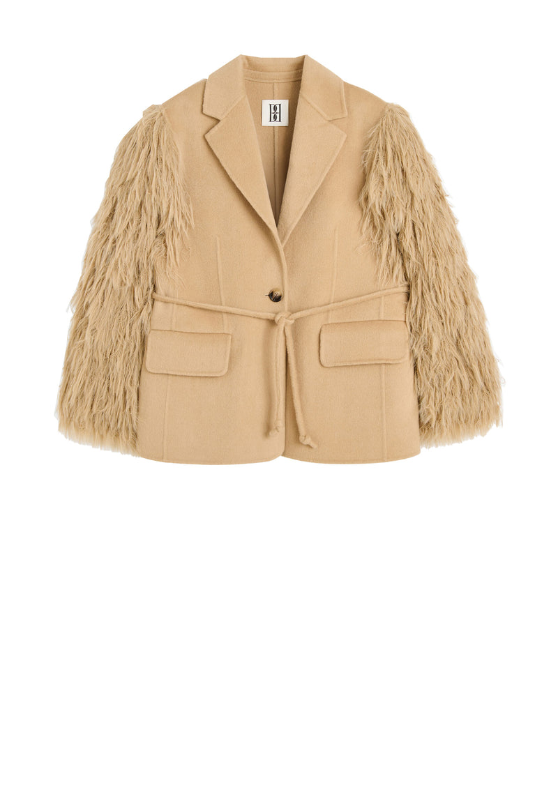 Manteau Fransenjacke | Dark Sand