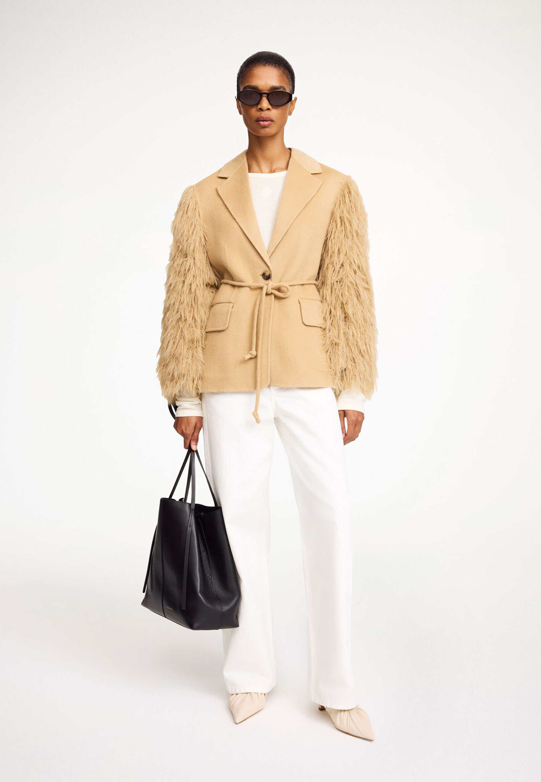 Manteau Fransenjacke | Dark Sand