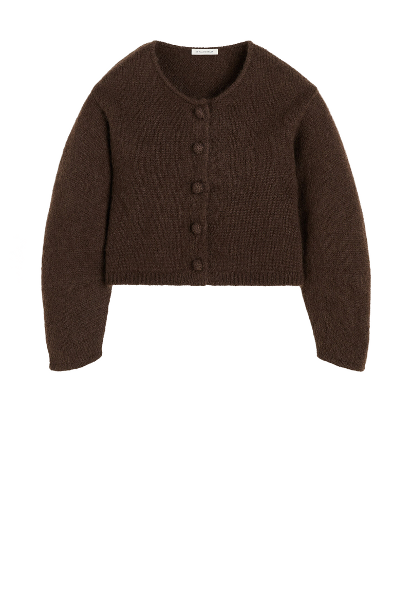 Zharea Cardigan | Dark Mahogany