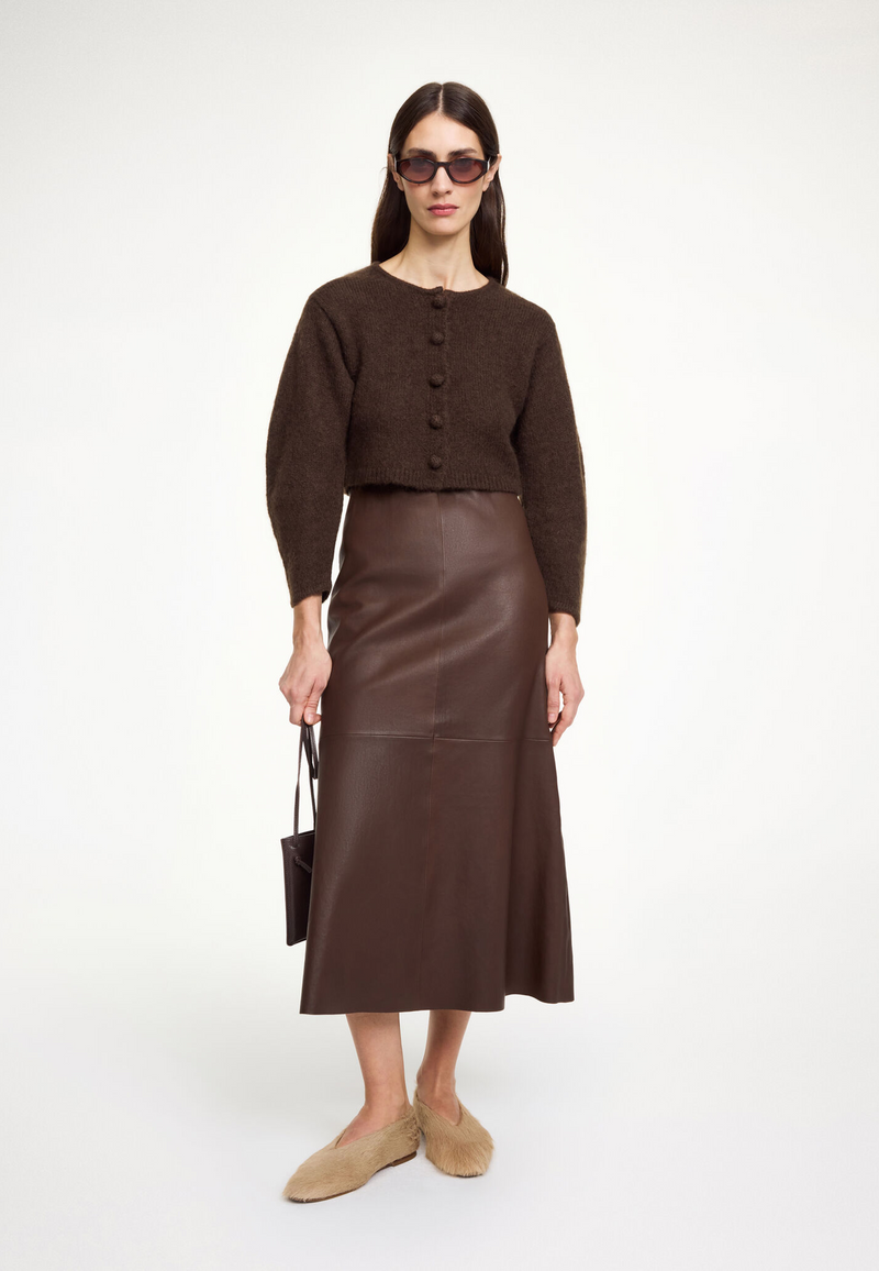 Zharea Cardigan | Dark Mahogany