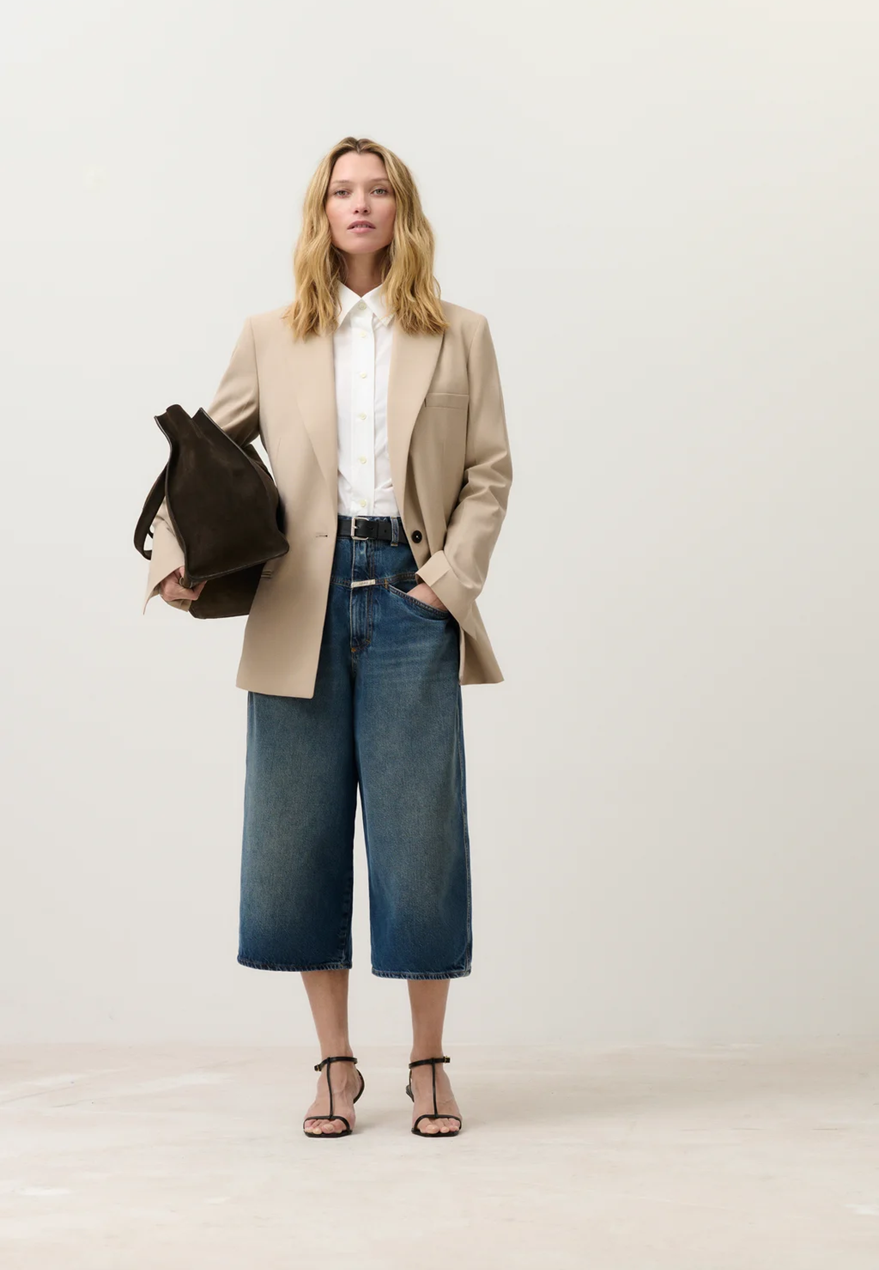 C92999 Baggy Bermuda Jeans | Dark Blue