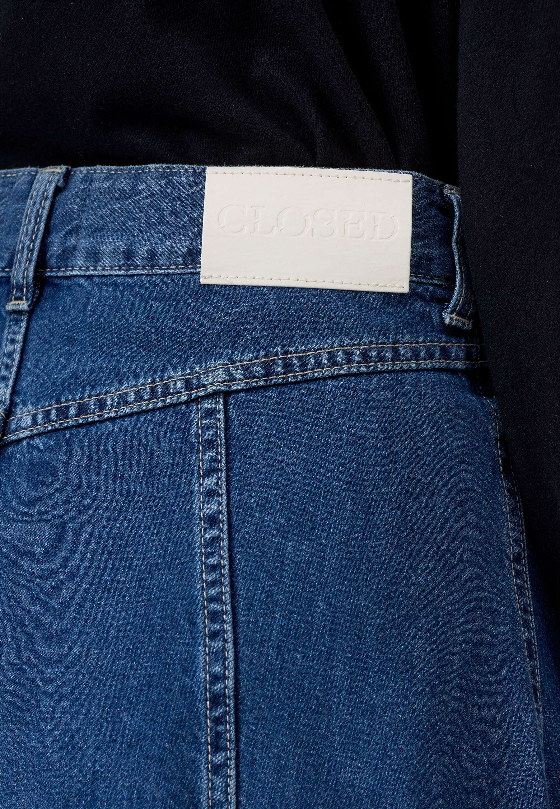C93818 Maxi Jeans Rock | Dark Blue