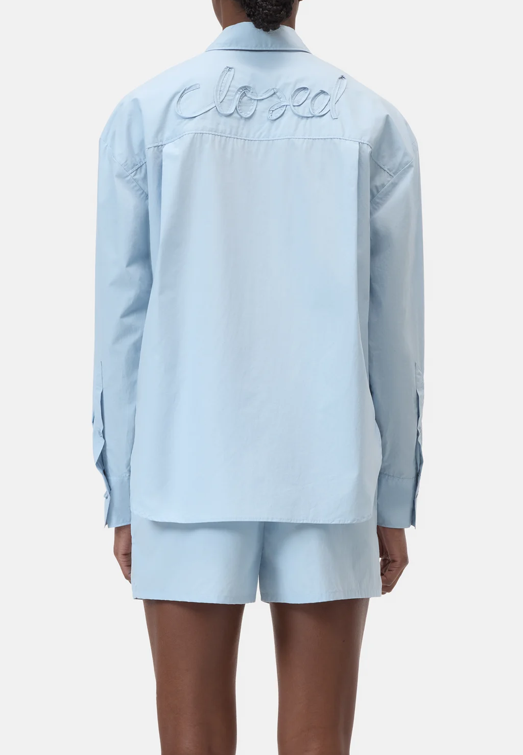 C94240 Oversized Bluse | Dove Blue