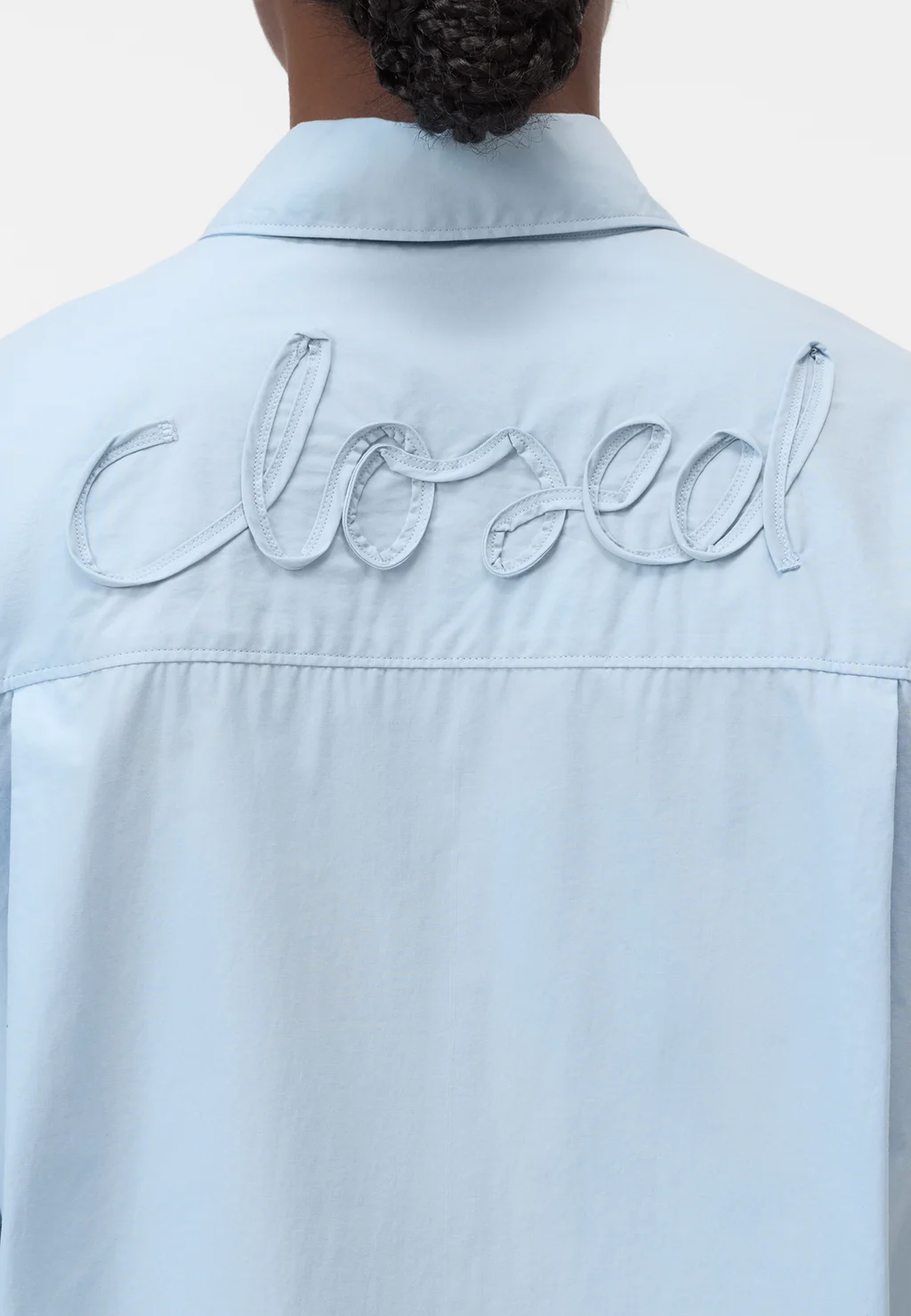 C94240 Oversized Bluse | Dove Blue