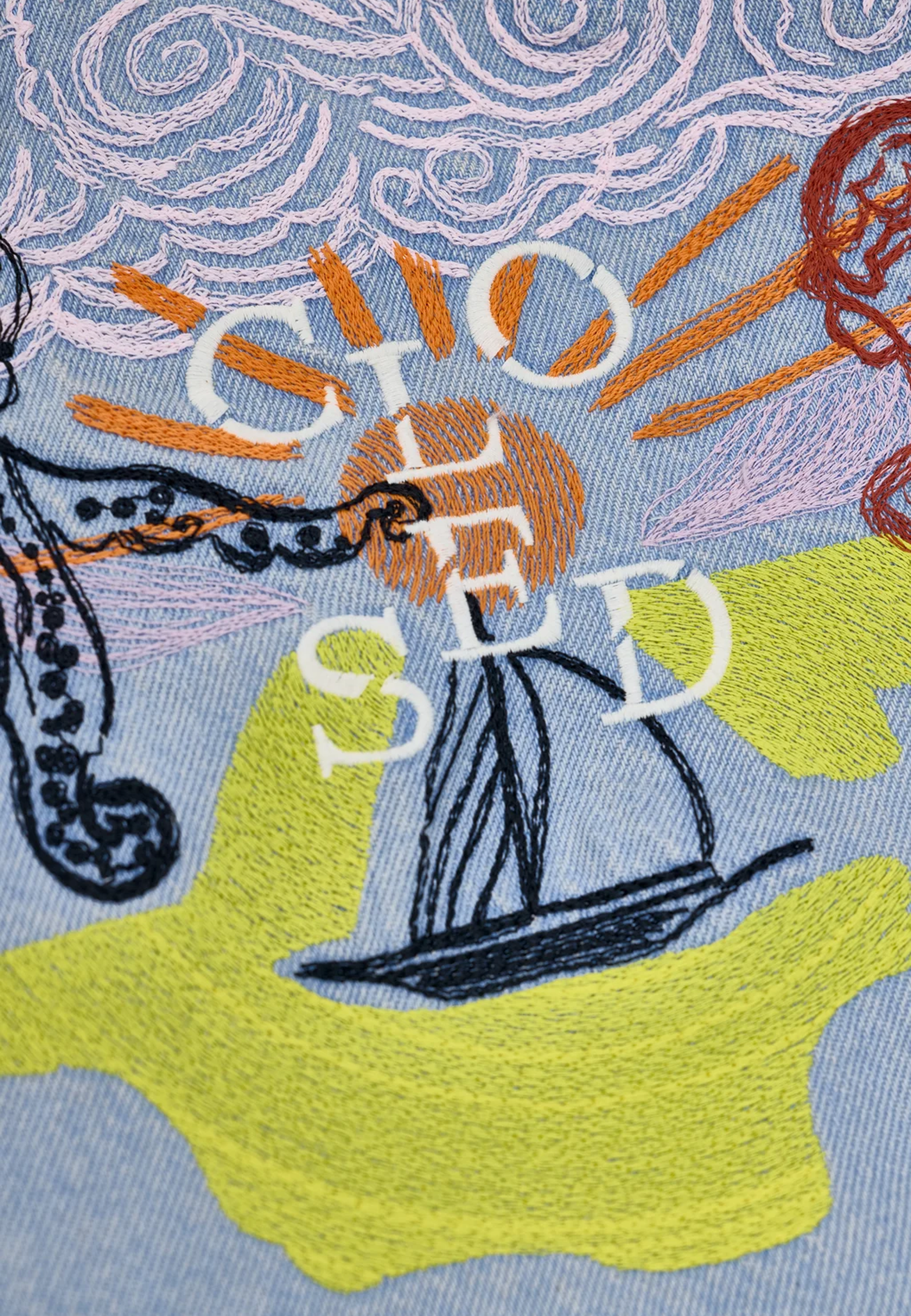 C94375 Beskåret klassisk bluse | Lyseblå