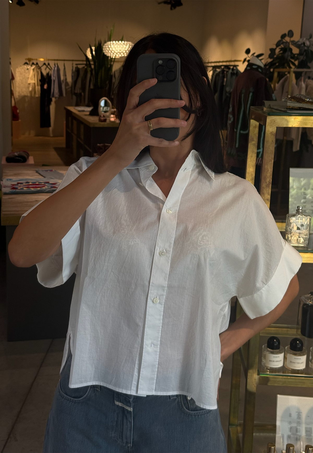 C94431 Turn Up Blouse | White