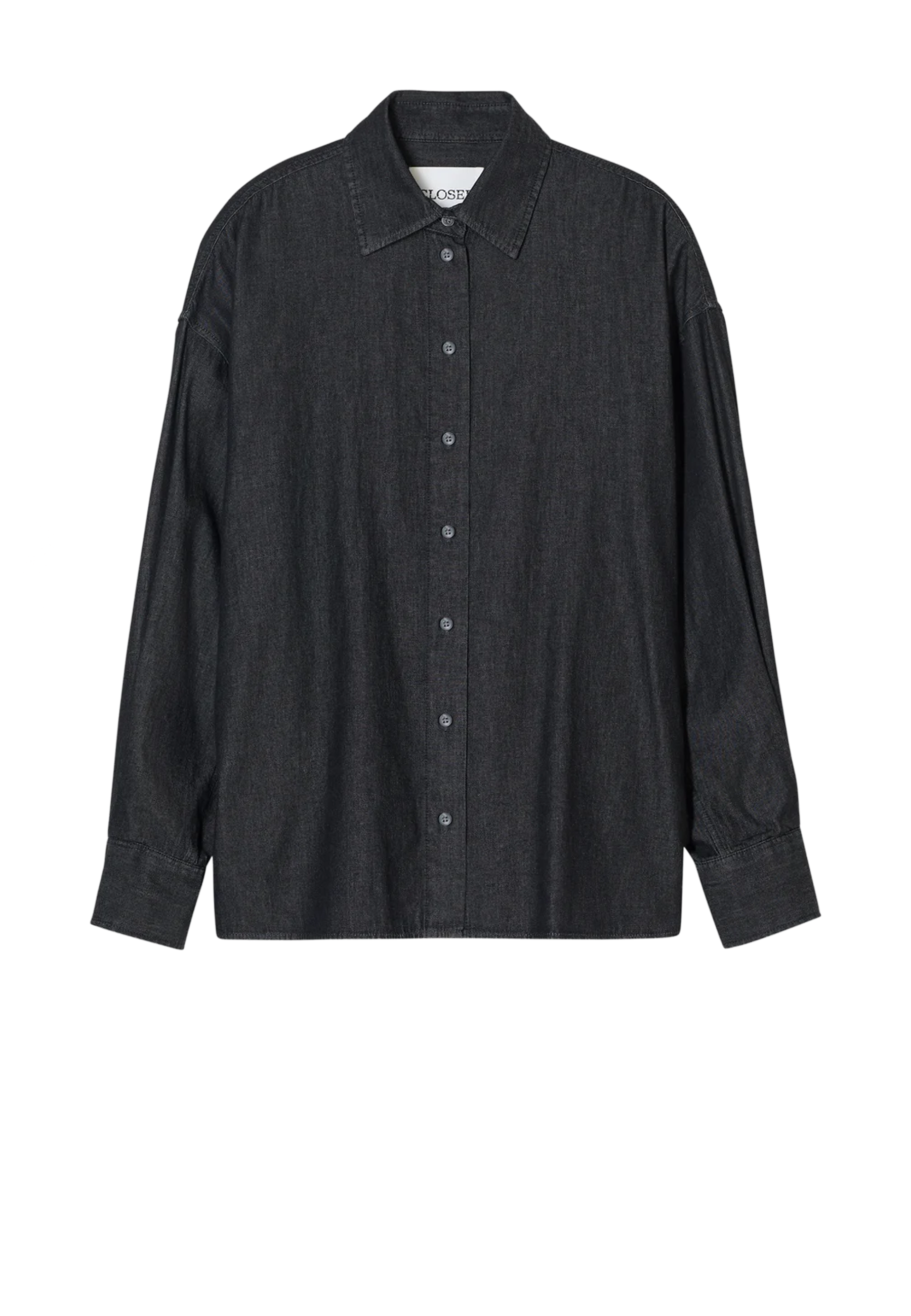 C94619 Denim Bluse | Mid Grey Melange