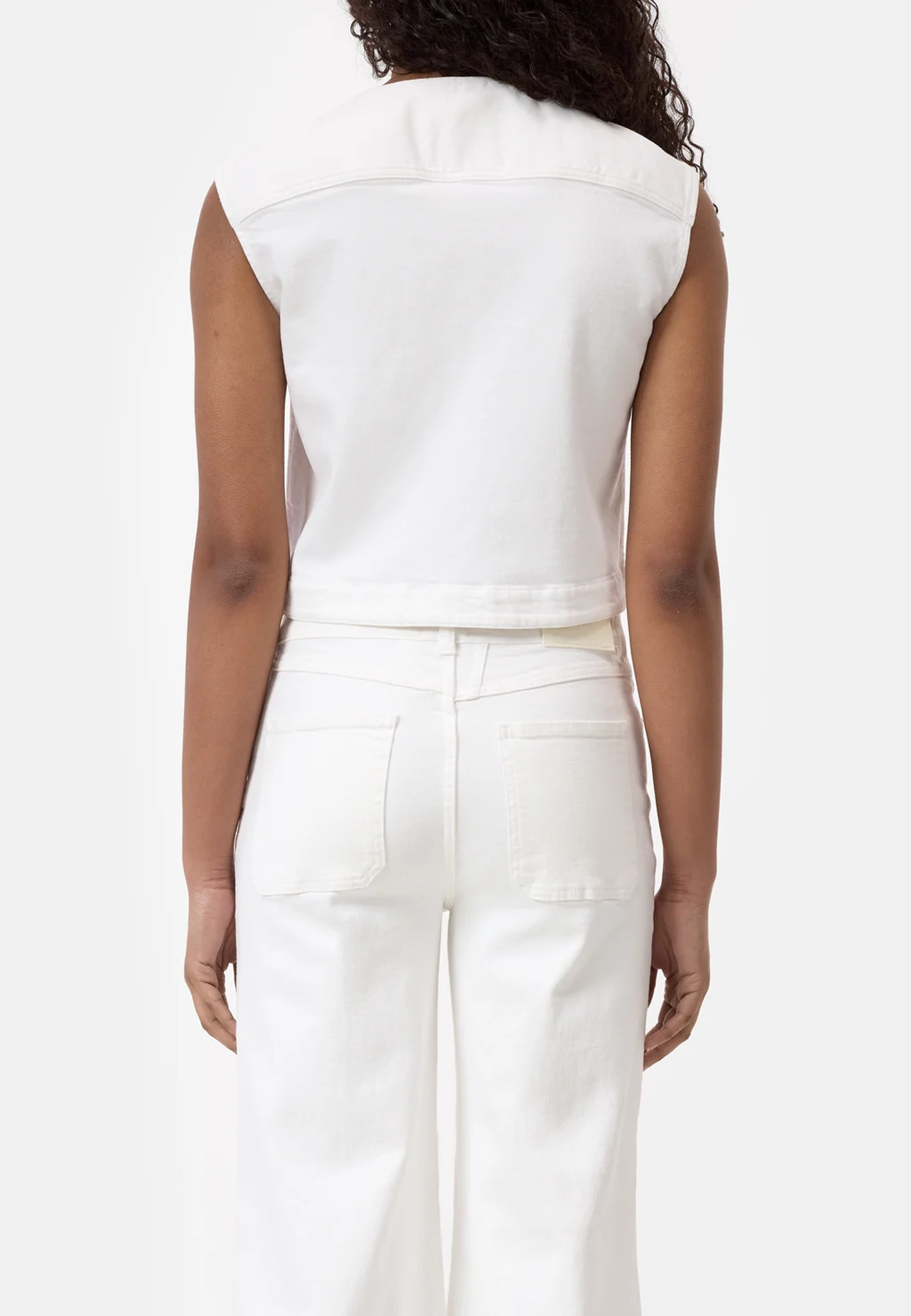 C94770 Jeansweste | White