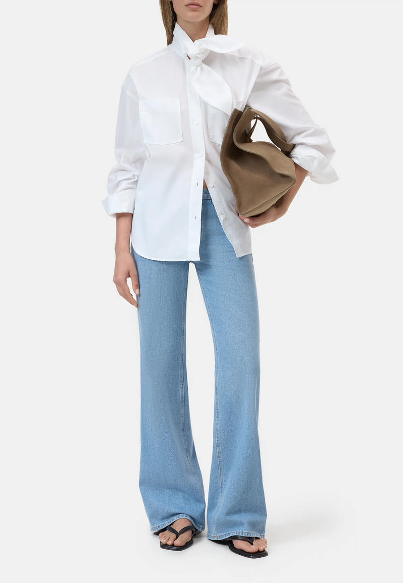 C94789 Scarf Bluse | White