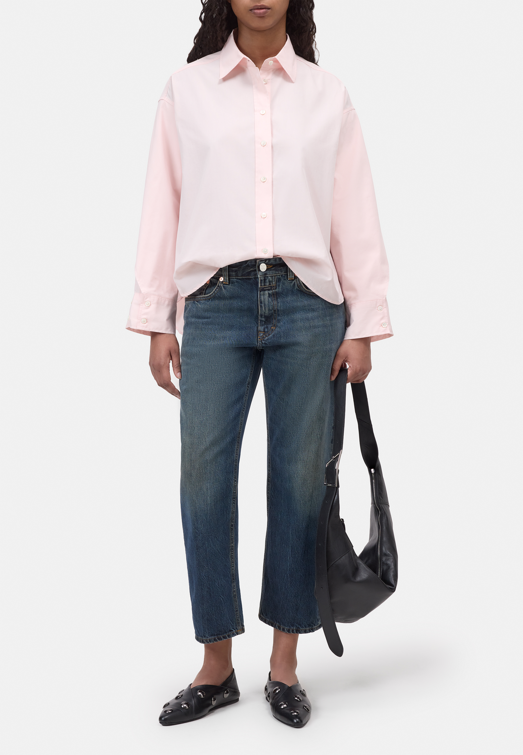 C94900 Overlay Detail Bluse | Rosewater Pink