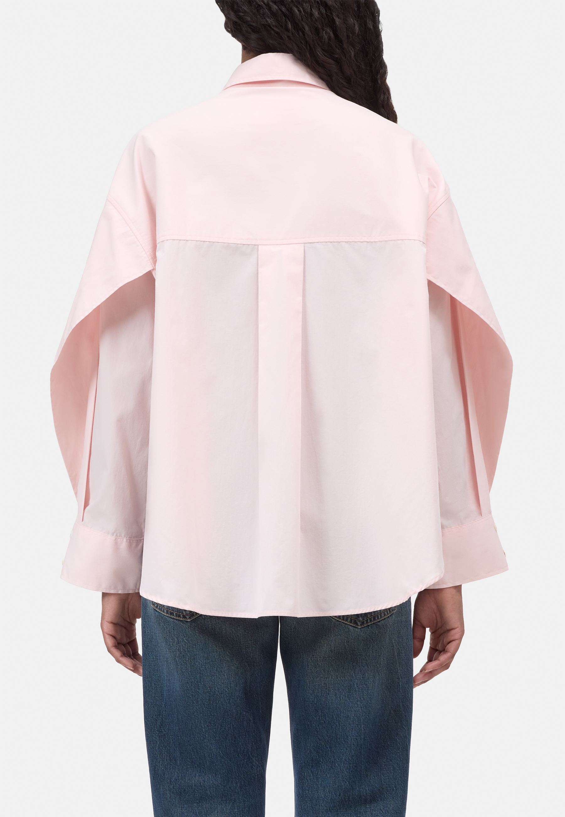 C94900 Overlay Detail Bluse | Rosewater Pink