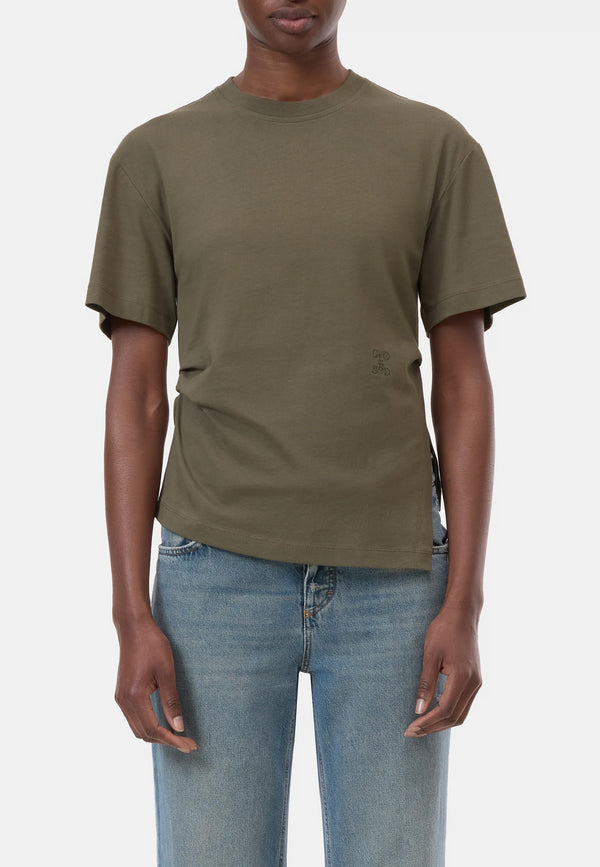 C95633 Draped T-Shirt | Forest