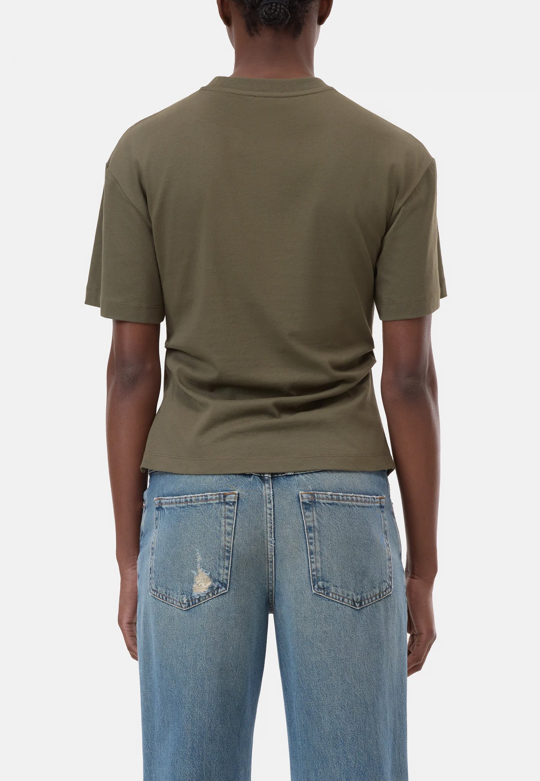 C95633 Draped T-Shirt | Forest