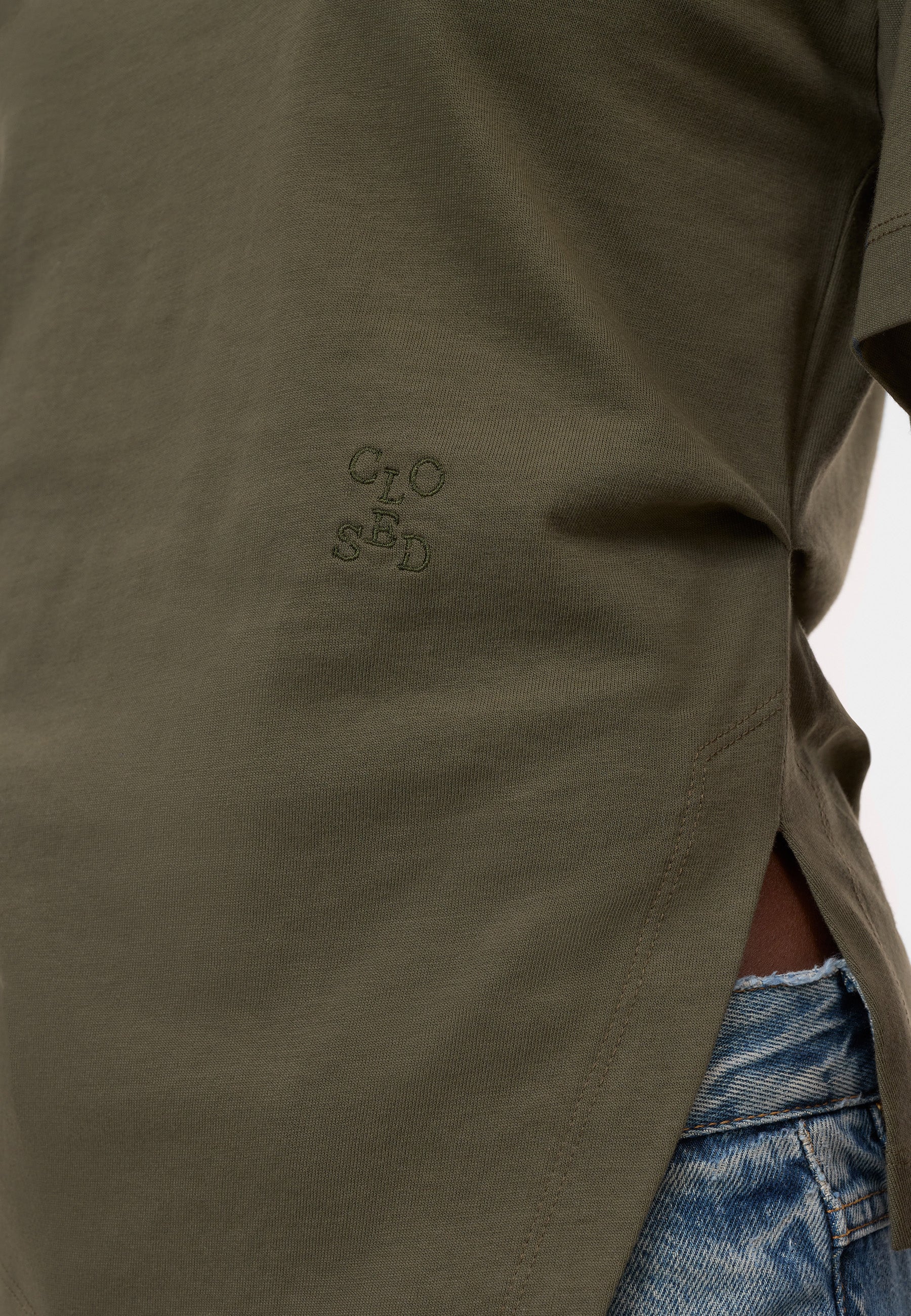C95633 Draped T-Shirt | Forest