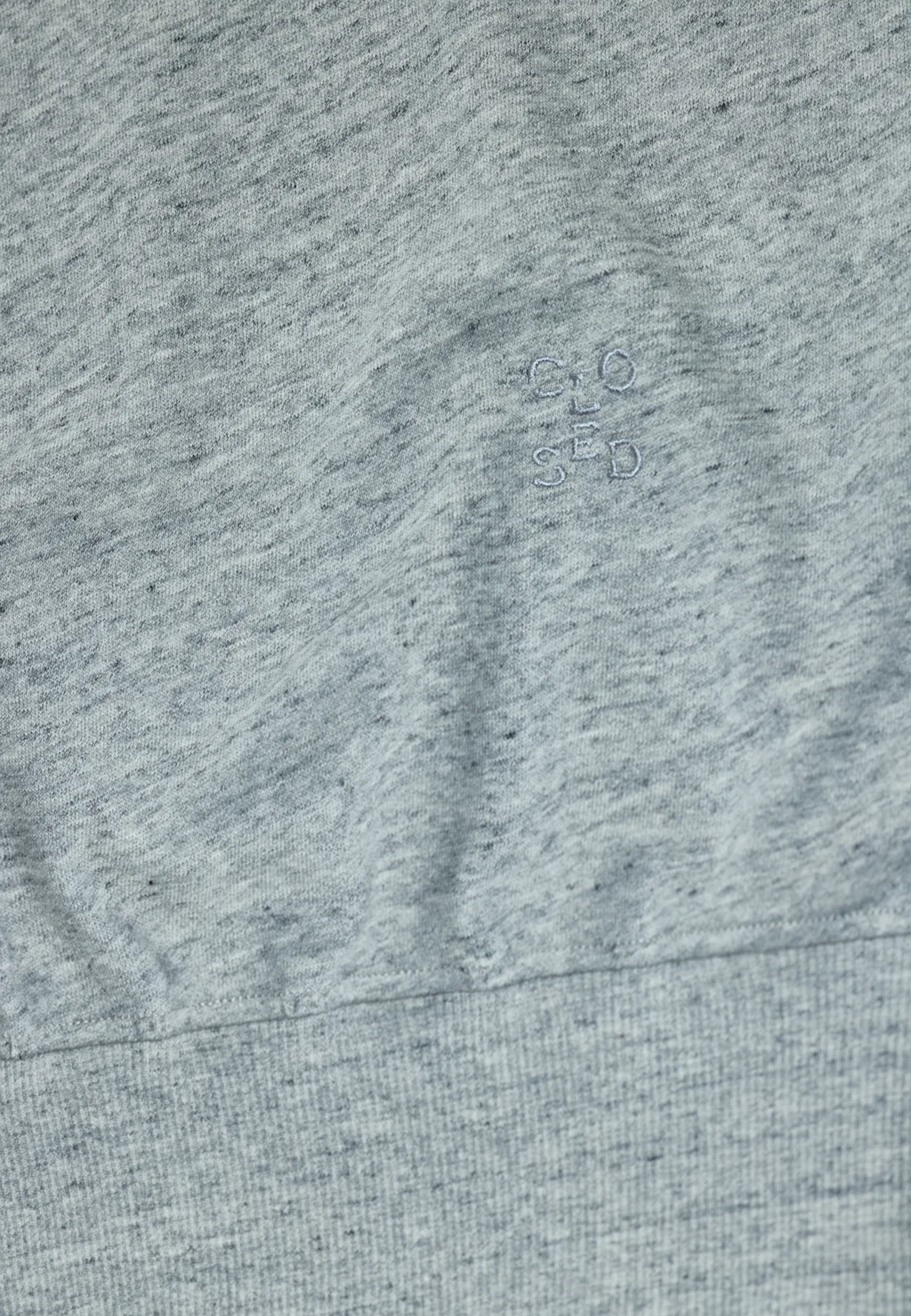 C95745 Off-Shoulder Sweatshirt | Light Grey Melange