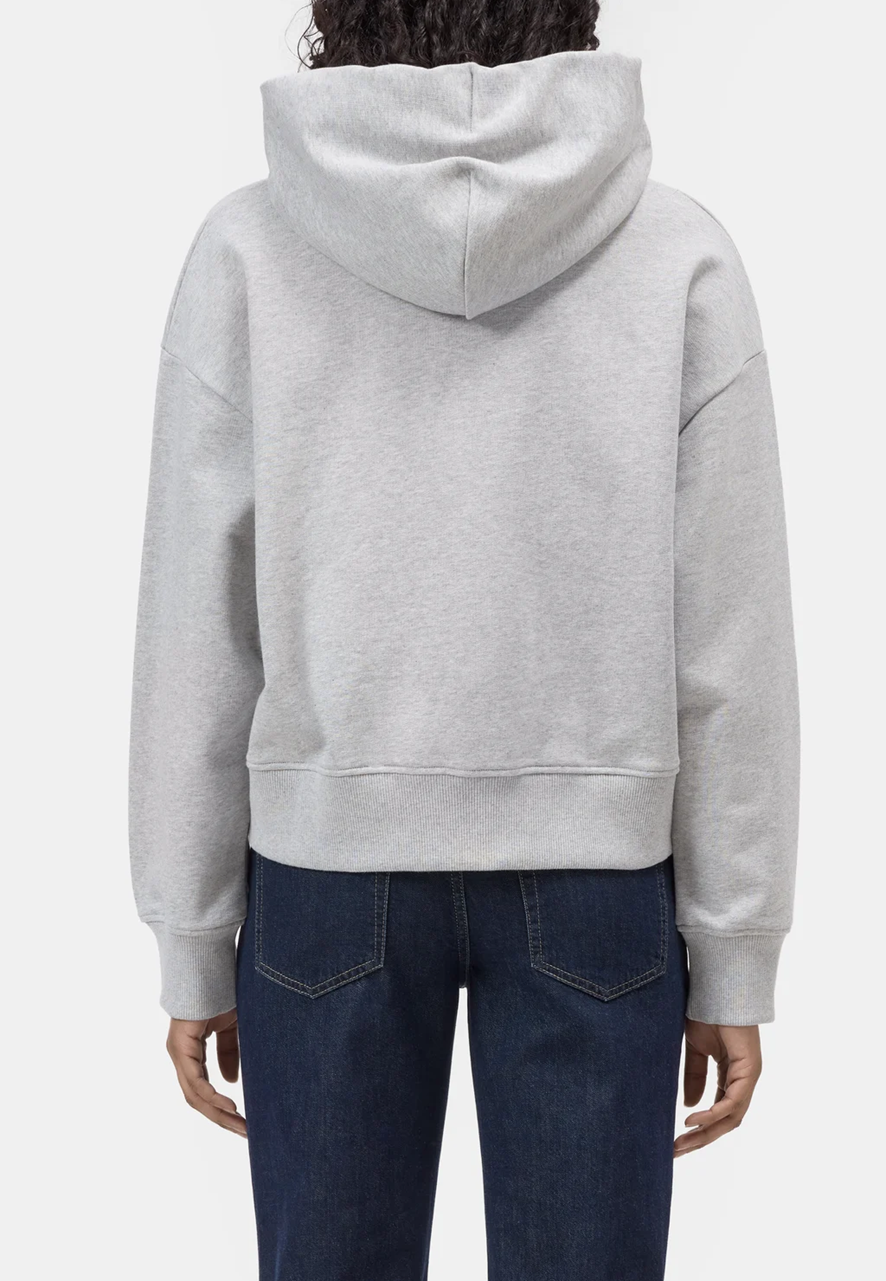 C95752 Bow Tie Hoodie | Light Grey Melange