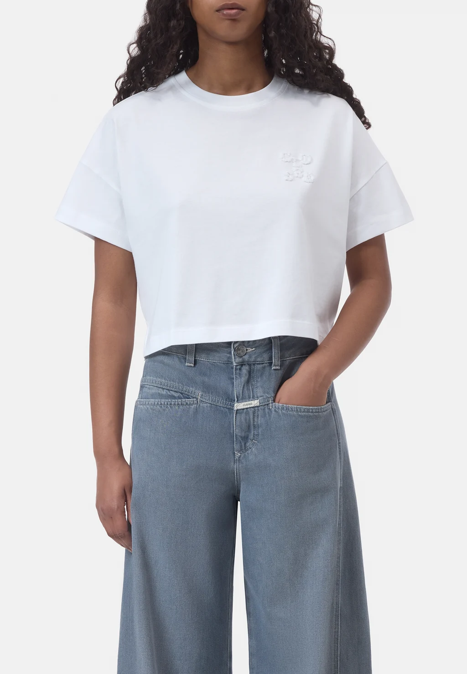 C95965 Cropped T-Shirt | White