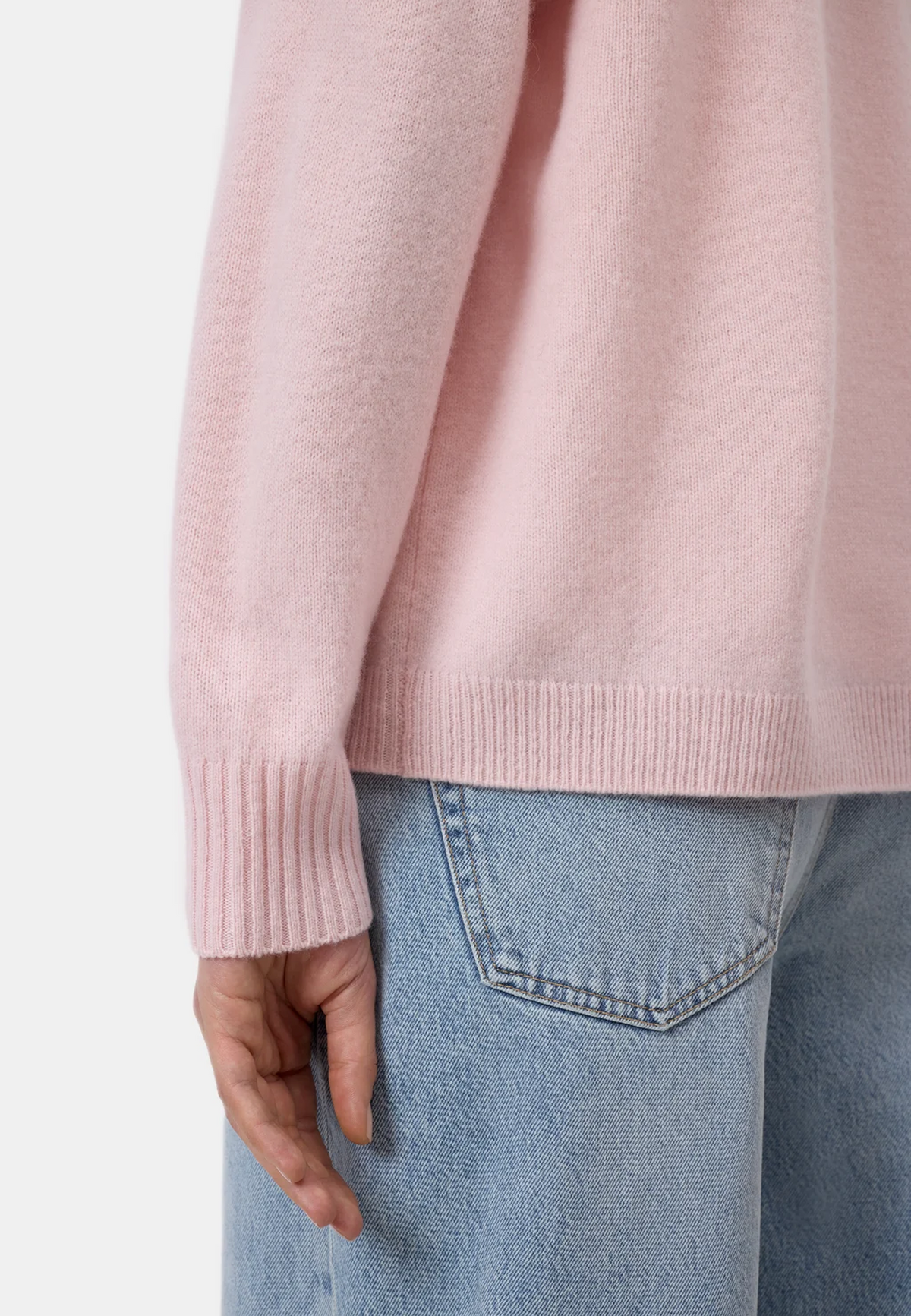 C96067 Rollkragen Pullover | Rosewater Pink