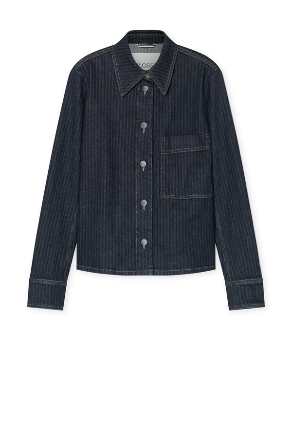 C97352 Slim Jeansjacke | Dark Blue