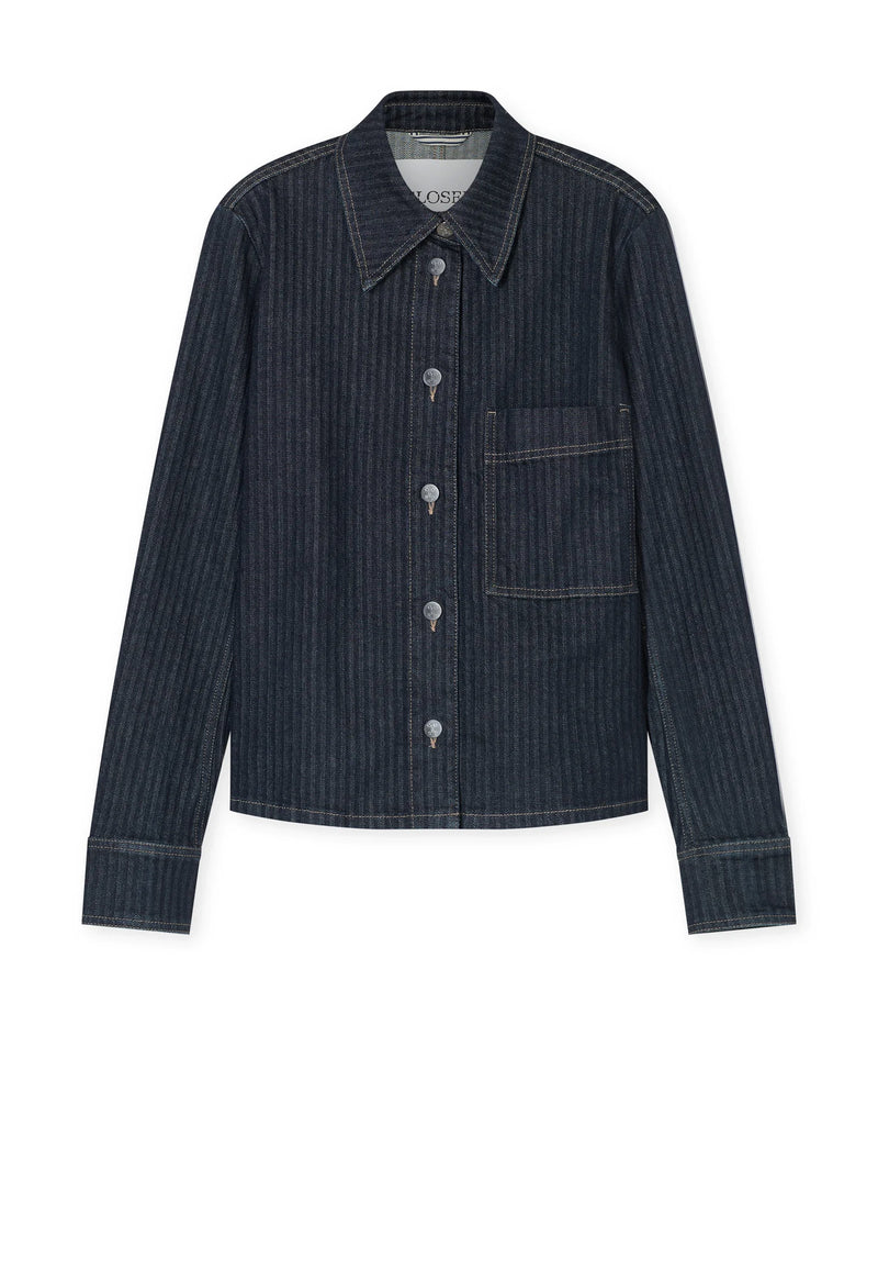 C97352 Slim Jeansjacke | Dark Blue