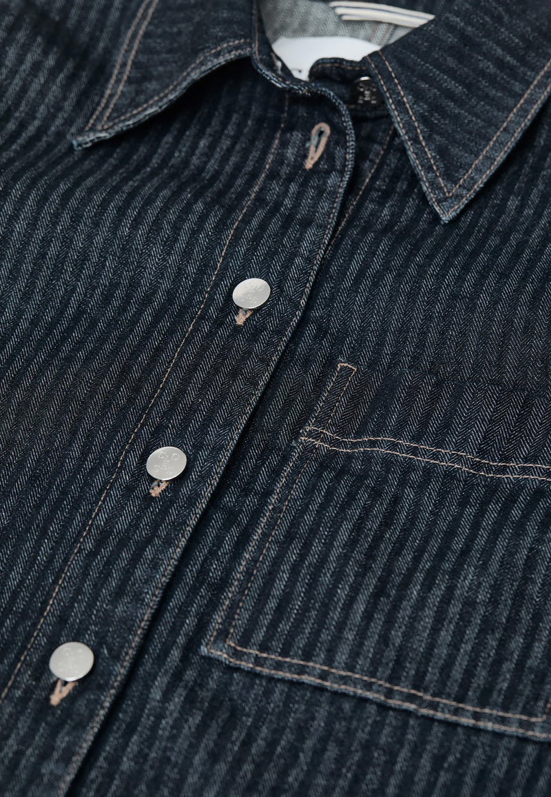 C97352 Slim Jeansjacke | Dark Blue