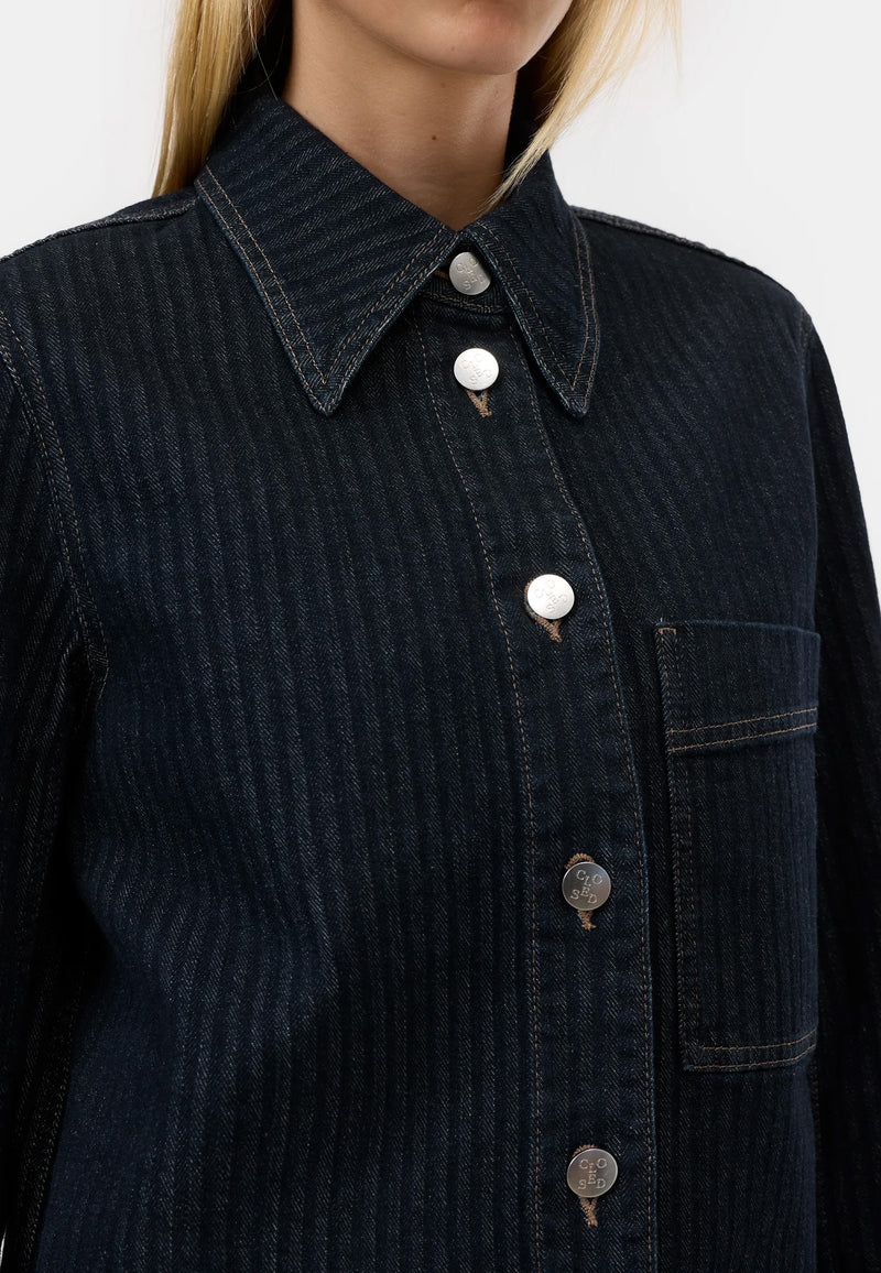 C97352 Slim Jeansjacke | Dark Blue
