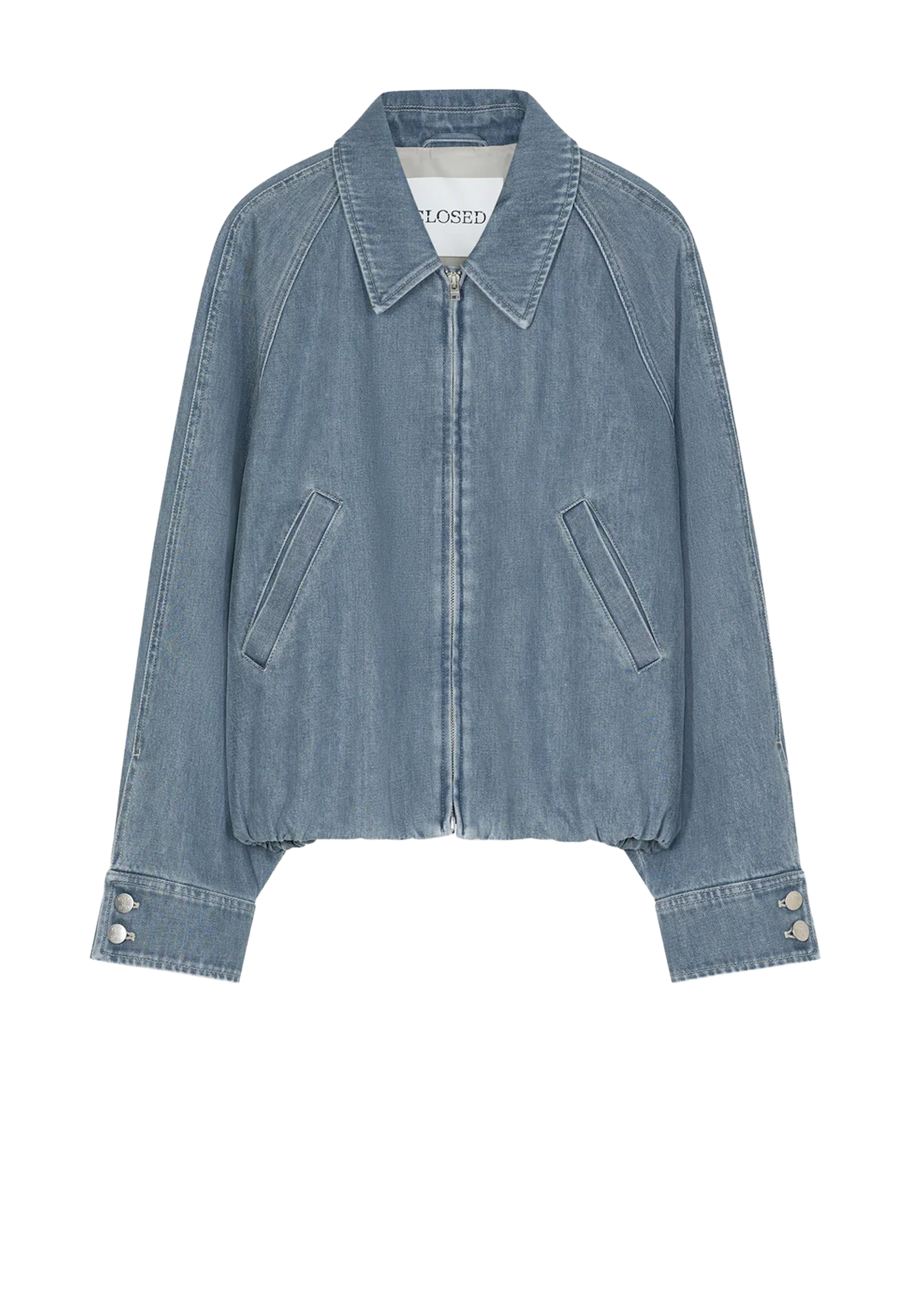 C97510 Denim Raglan Blouson | Mid Grey
