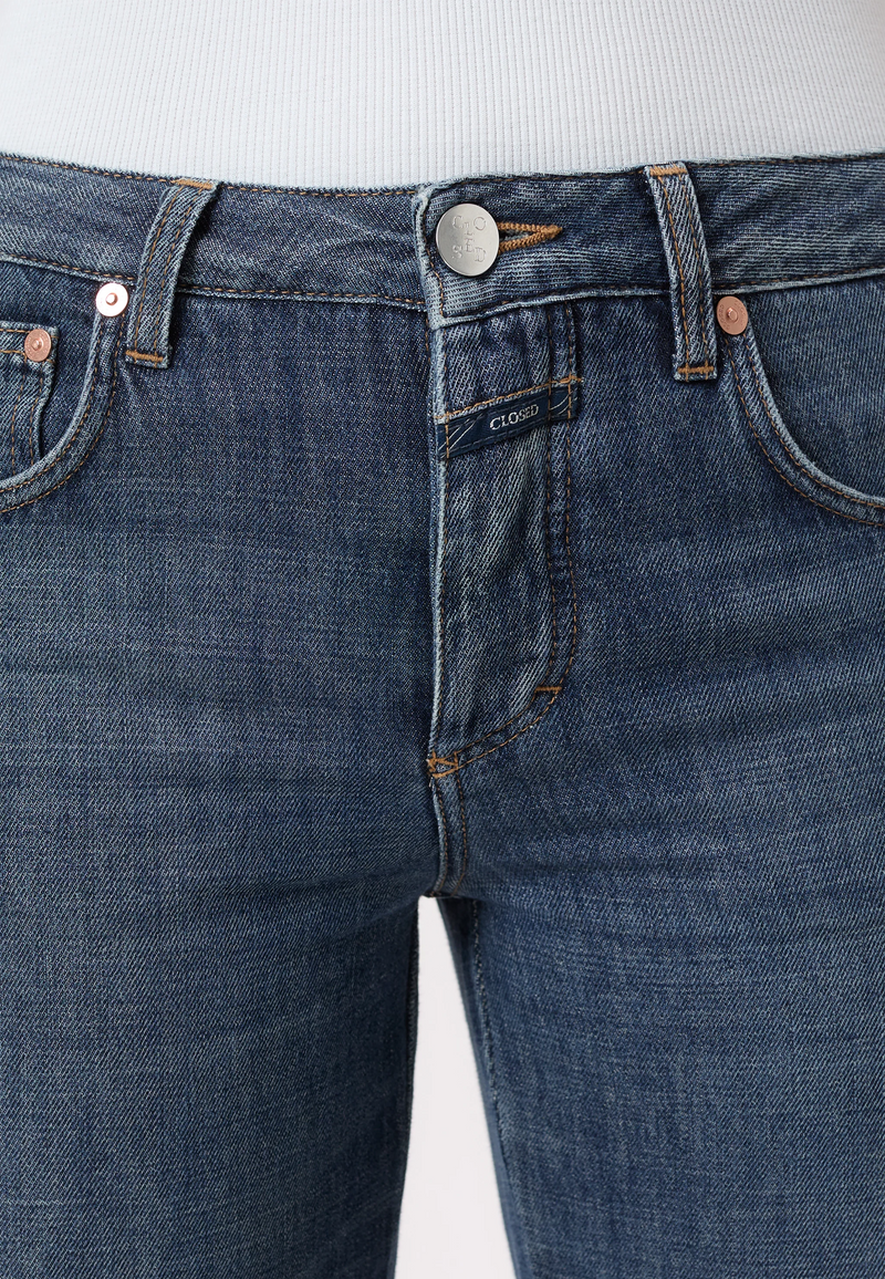 Gillan Strap Detail Jeans | Dark Blue